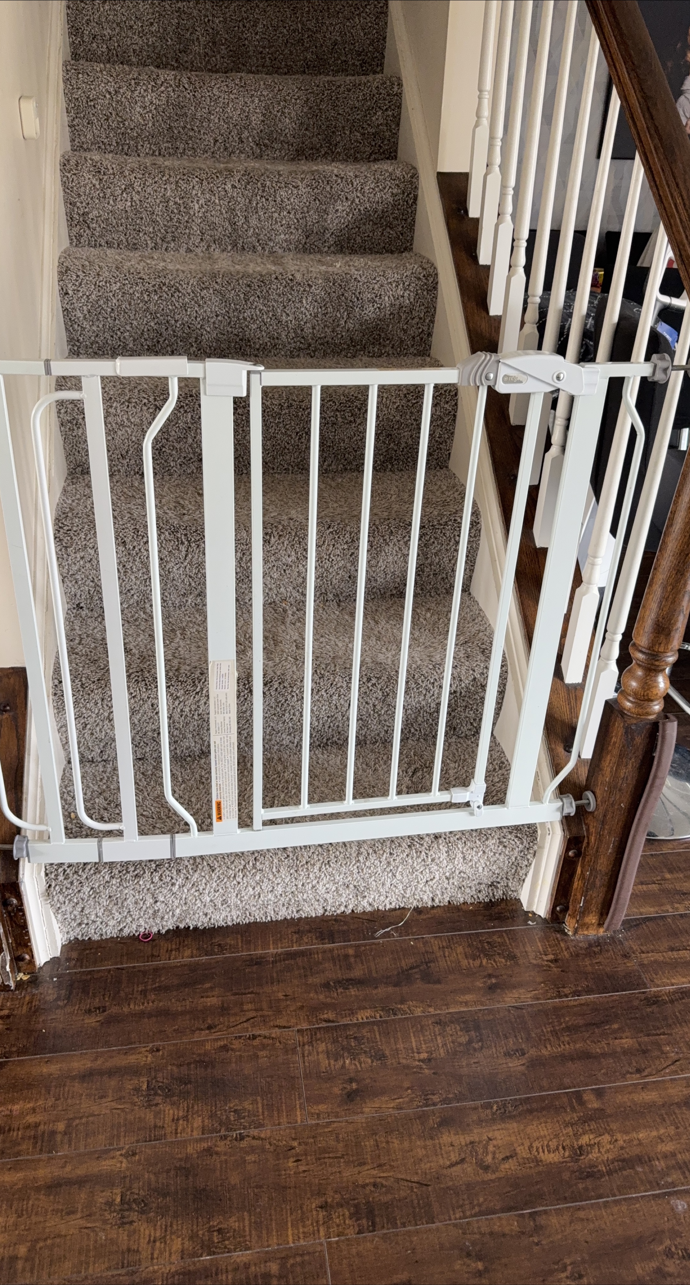 3 White Metal Baby Gate: 2 49-inch and 1 56-inch extra wide