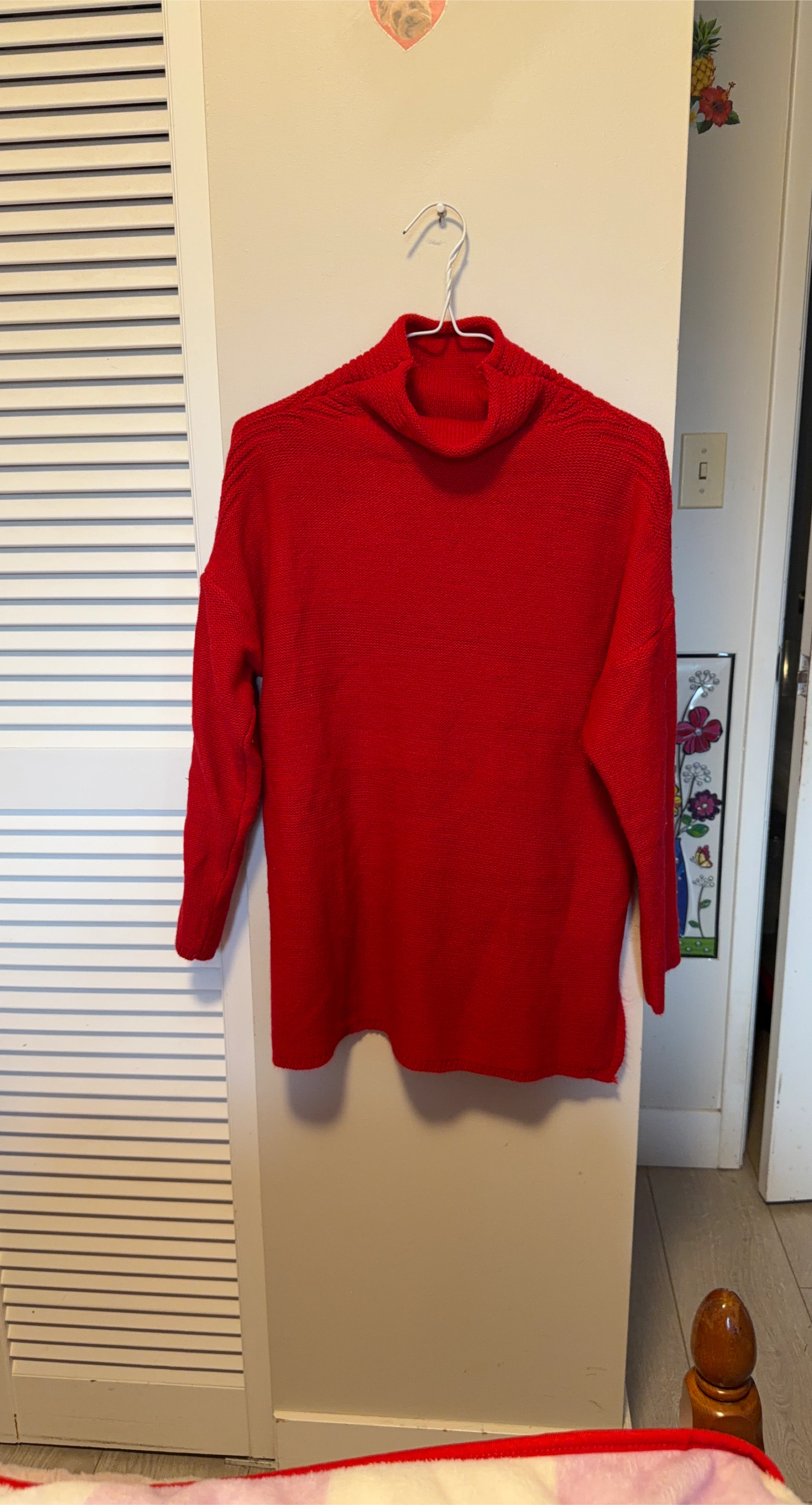 Red Turtleneck Sweater