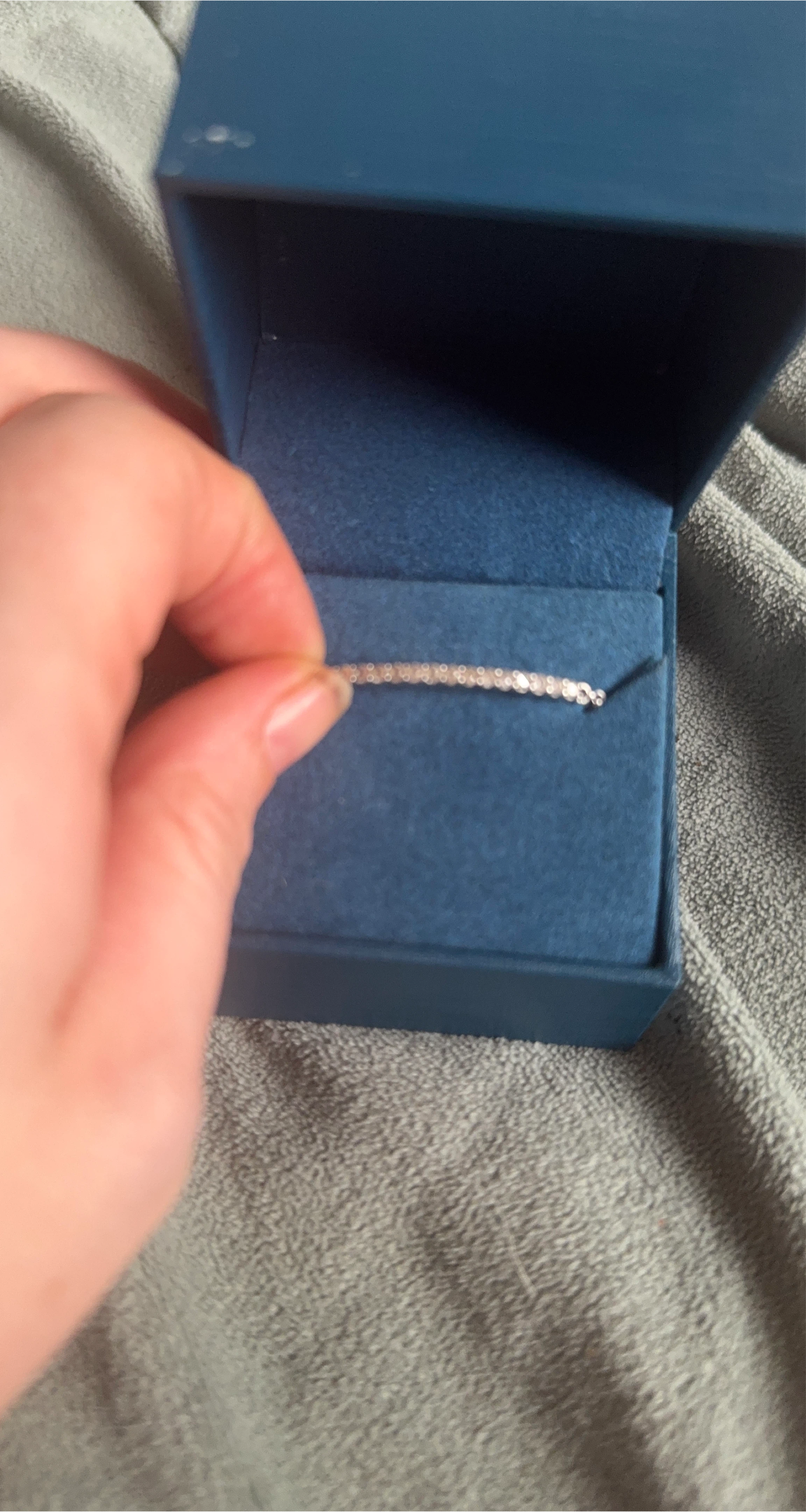 Diamond Accent Bracelet in Blue Box