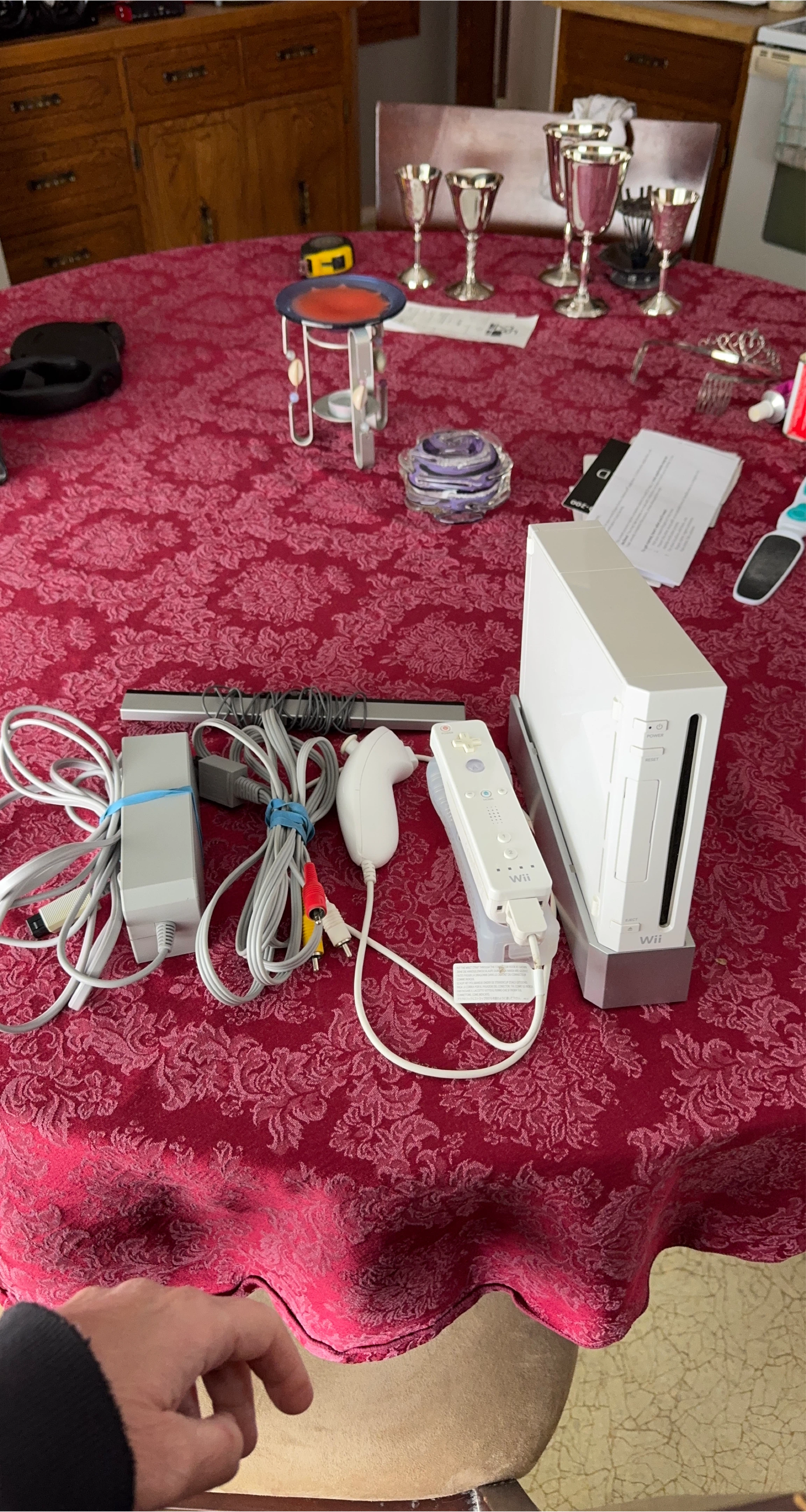 Nintendo Wii Console with Controllers and Accessories