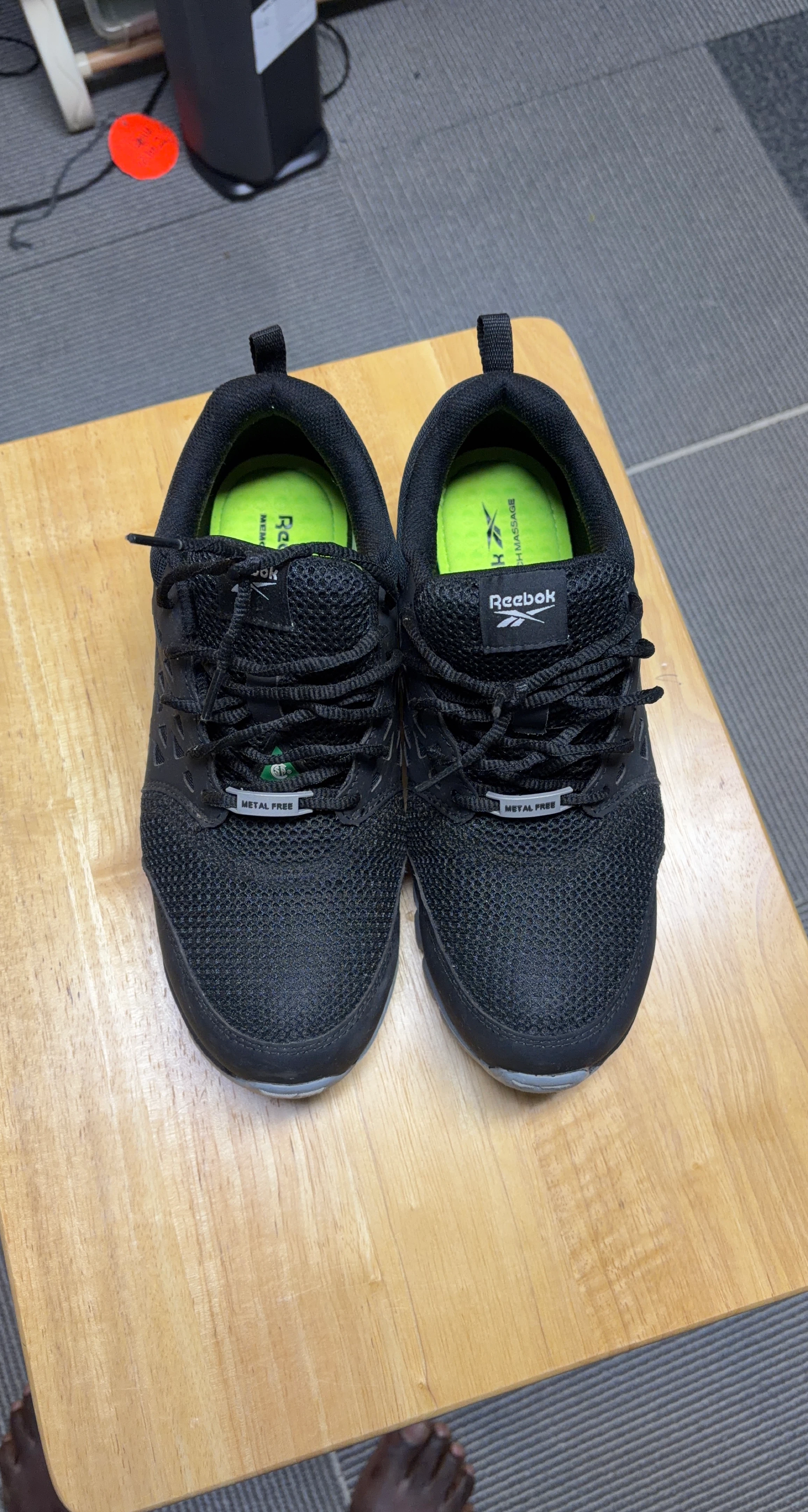 Reebok Black "Steel Toe" Work Shoes