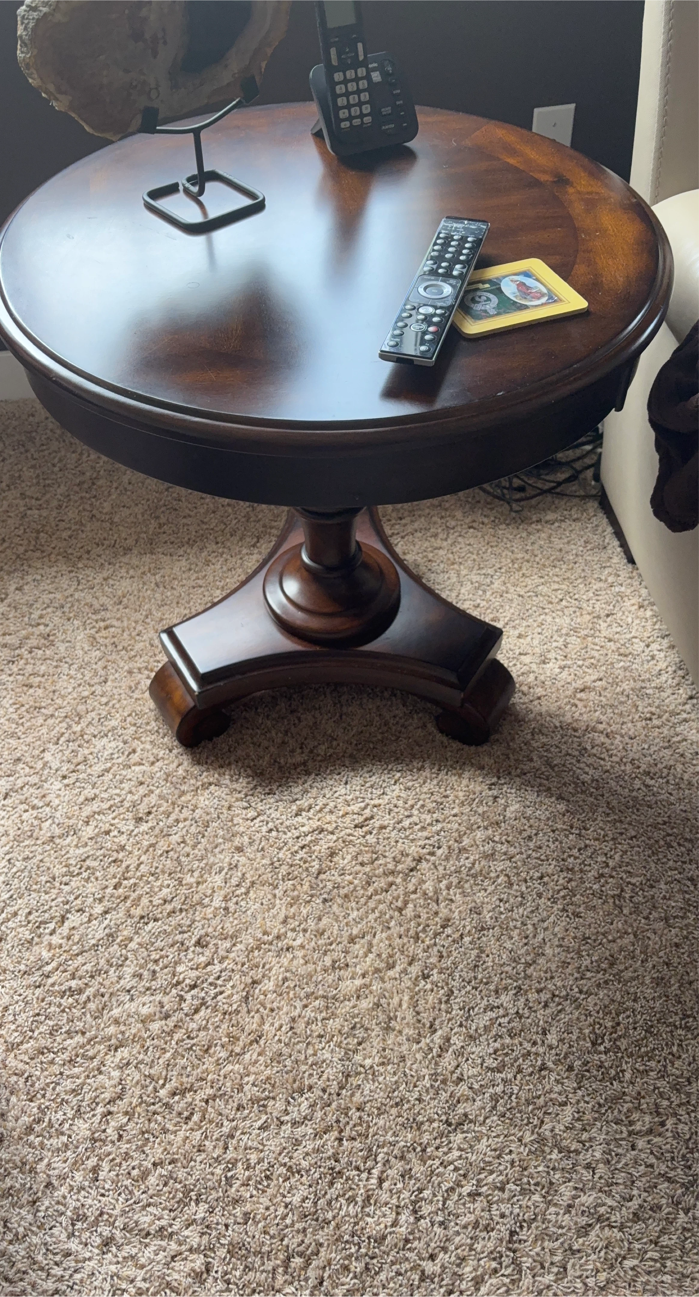 Wooden Round Side Table