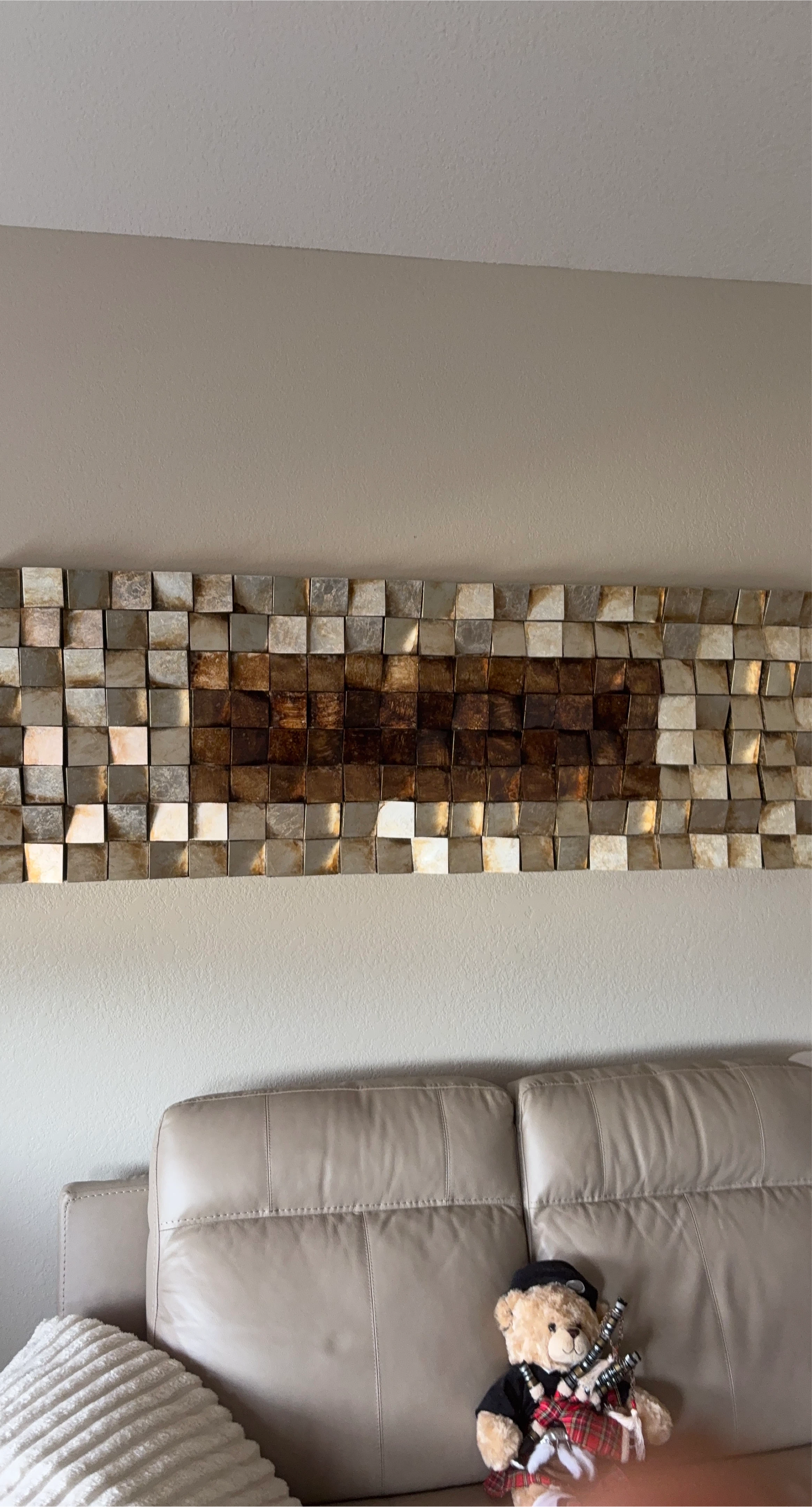 Textured Wood and Metallic Wall Art