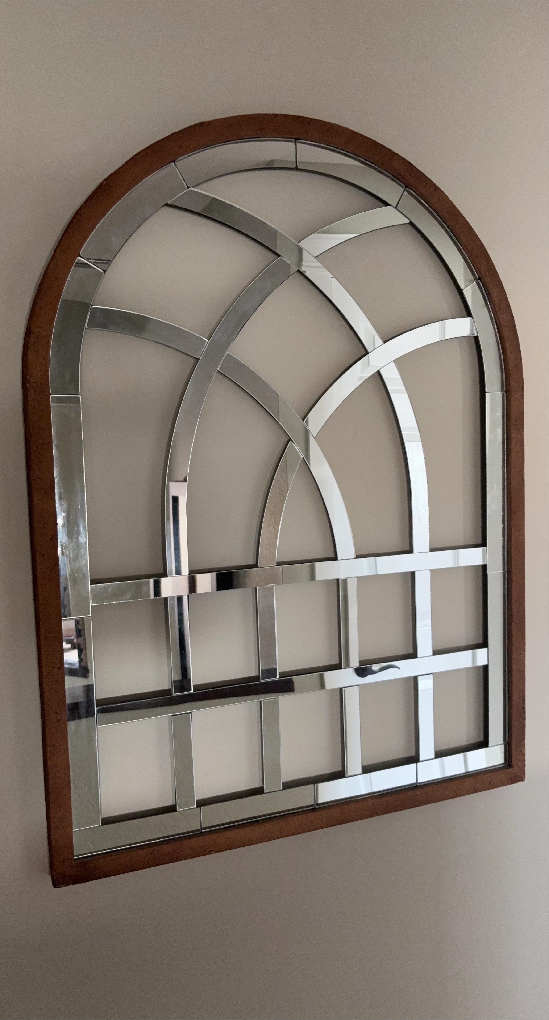 Arched Window Pane Mirror
