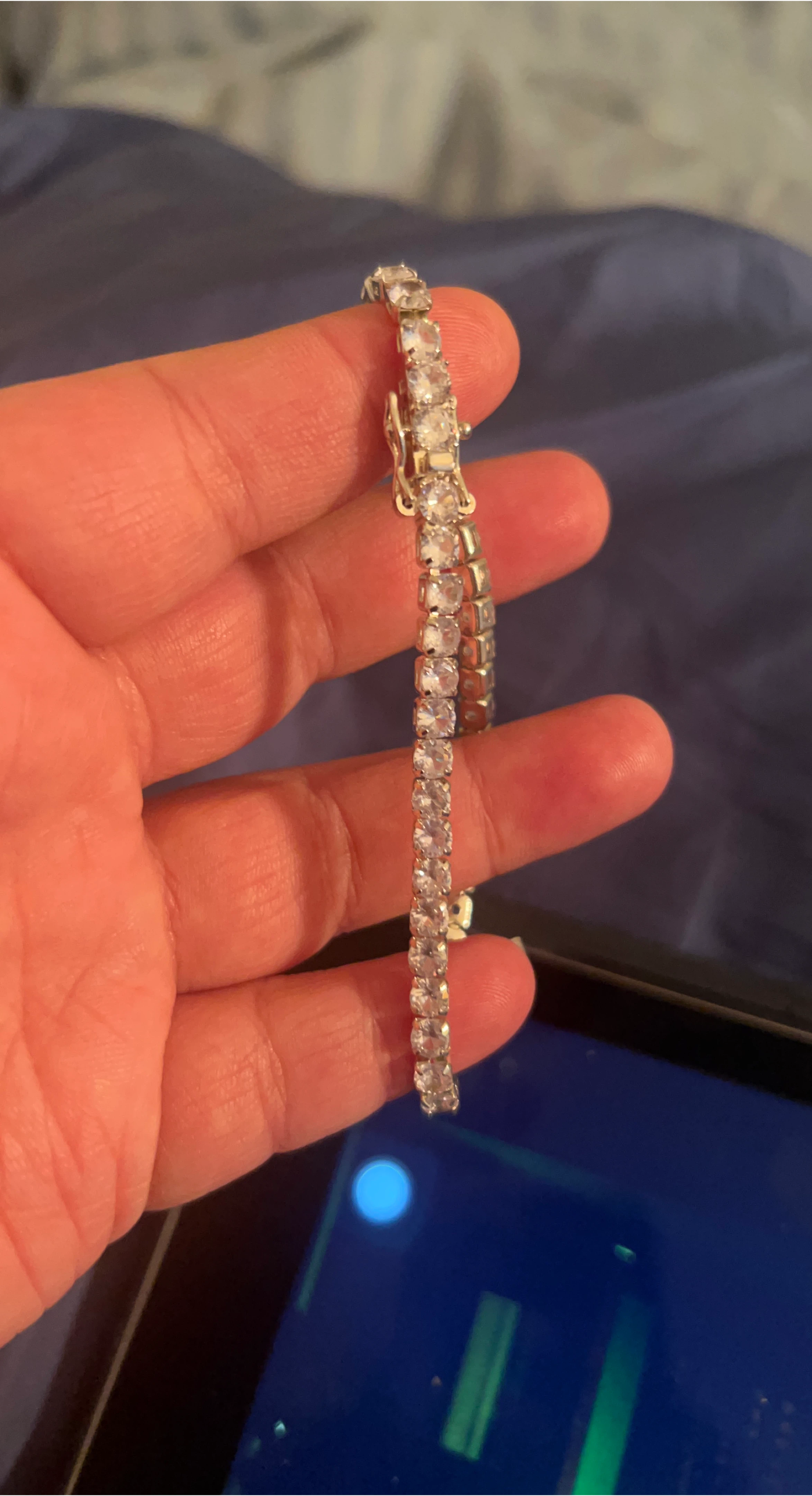 Tennis Bracelet with Rhinestones
