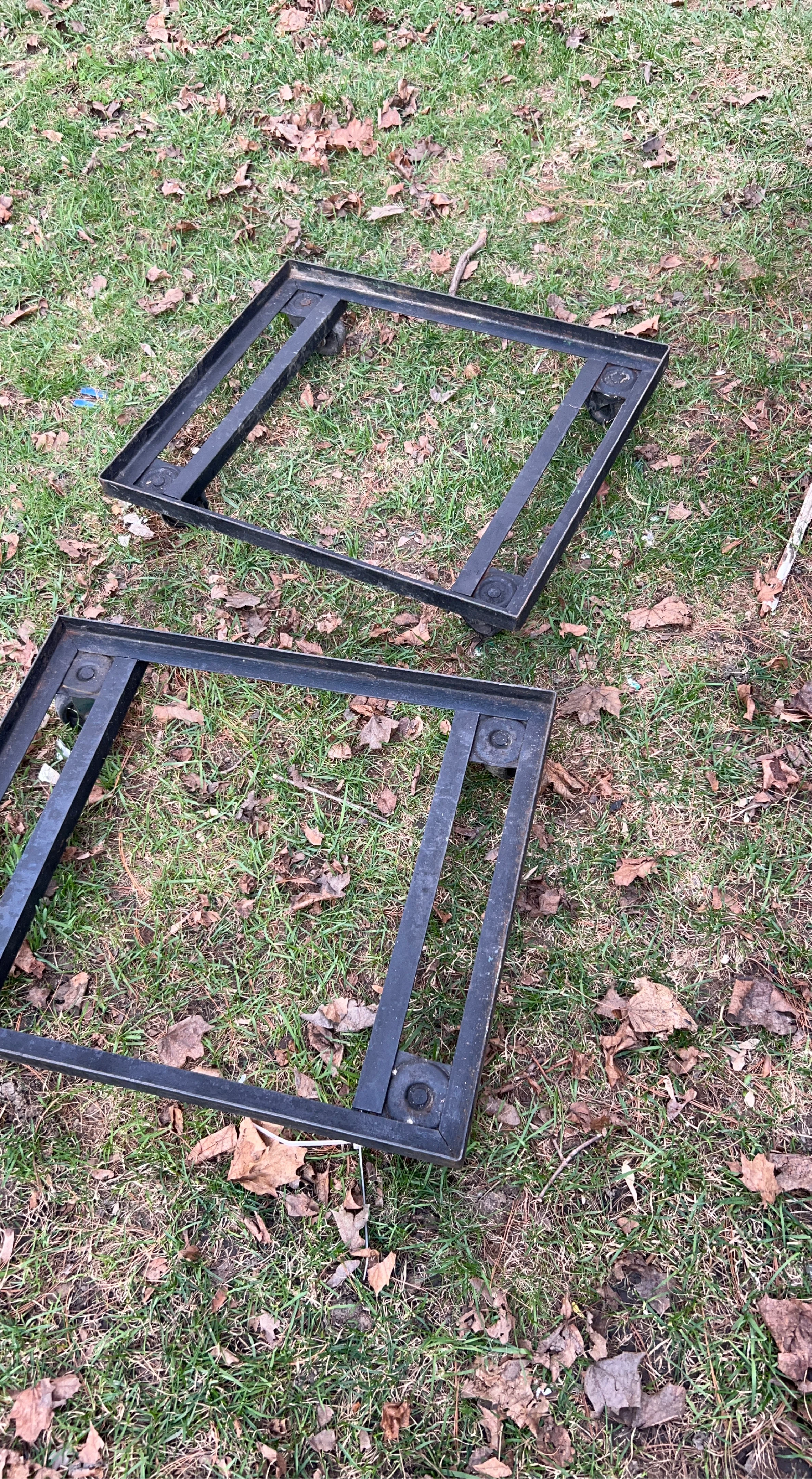Two Metal Appliance Dolly Carts
