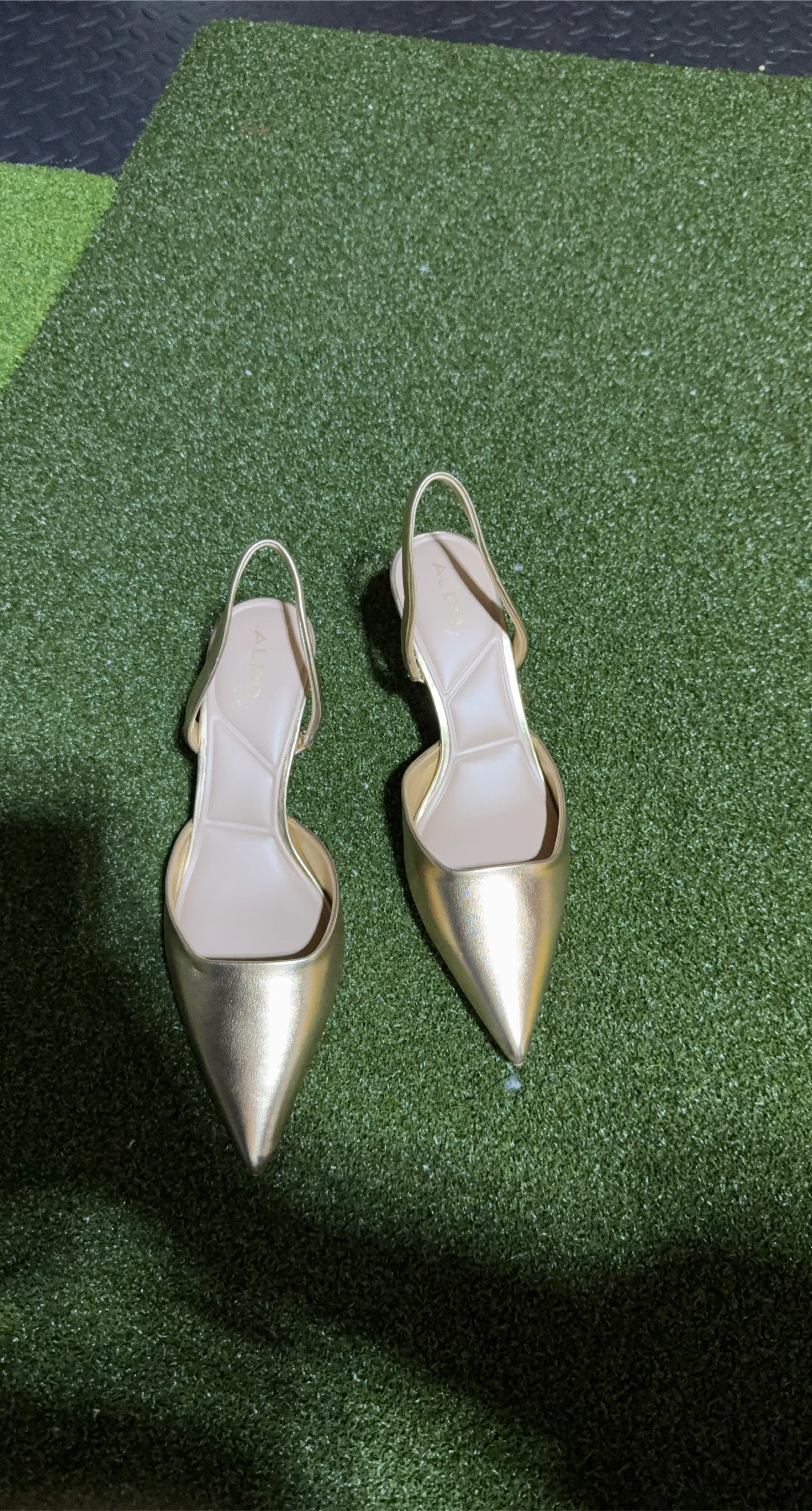ALDO Women's Gold Slingback Heels