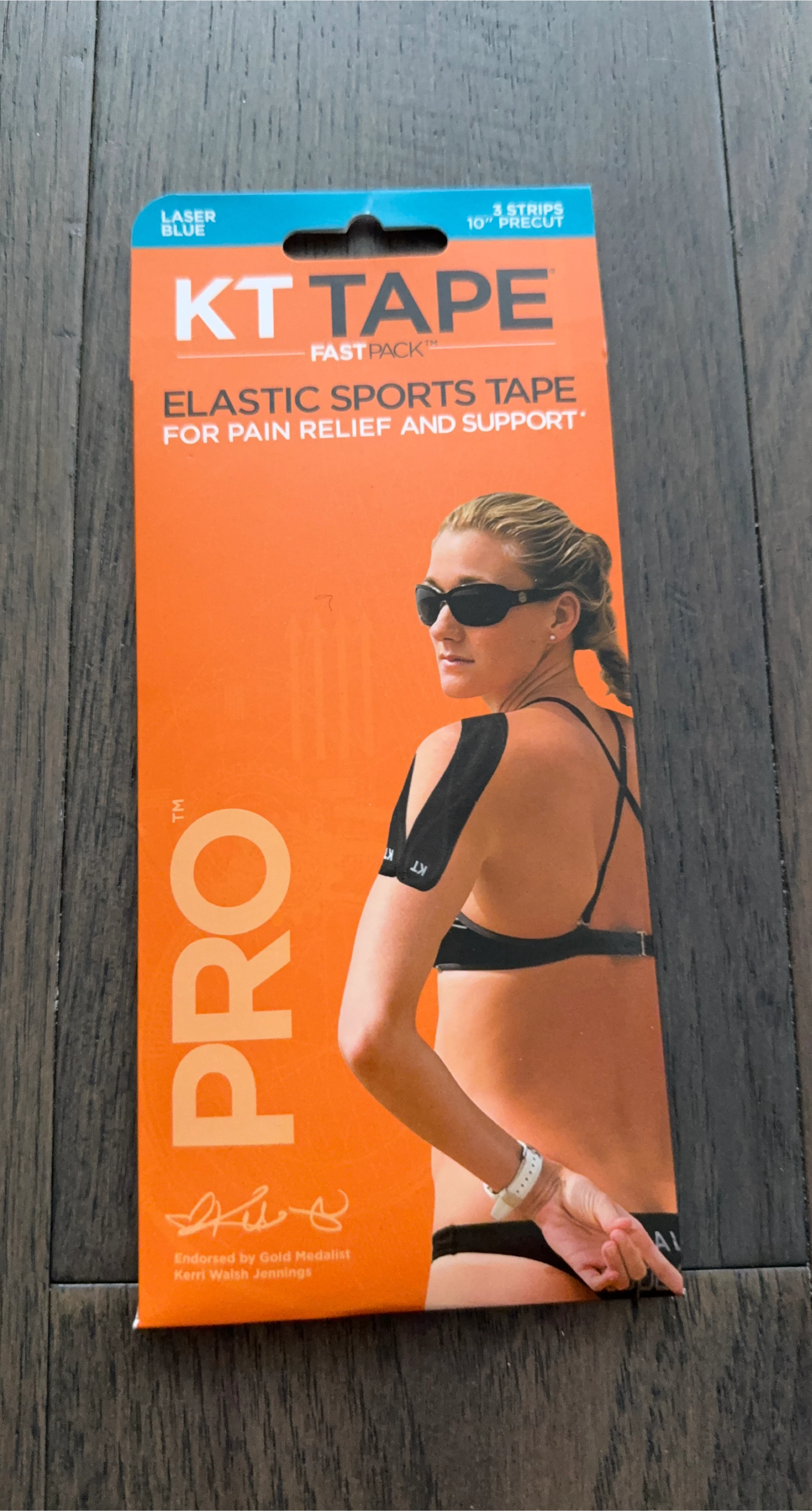 KT Tape Pro Fast Pack Elastic Sports Tape - Laser Blue