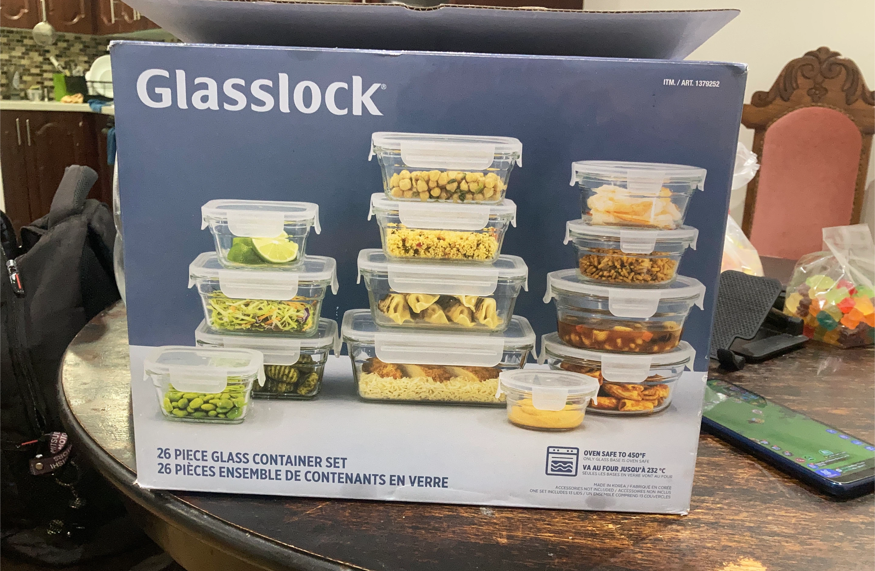 Glasslock 26 Piece Glass Container Set