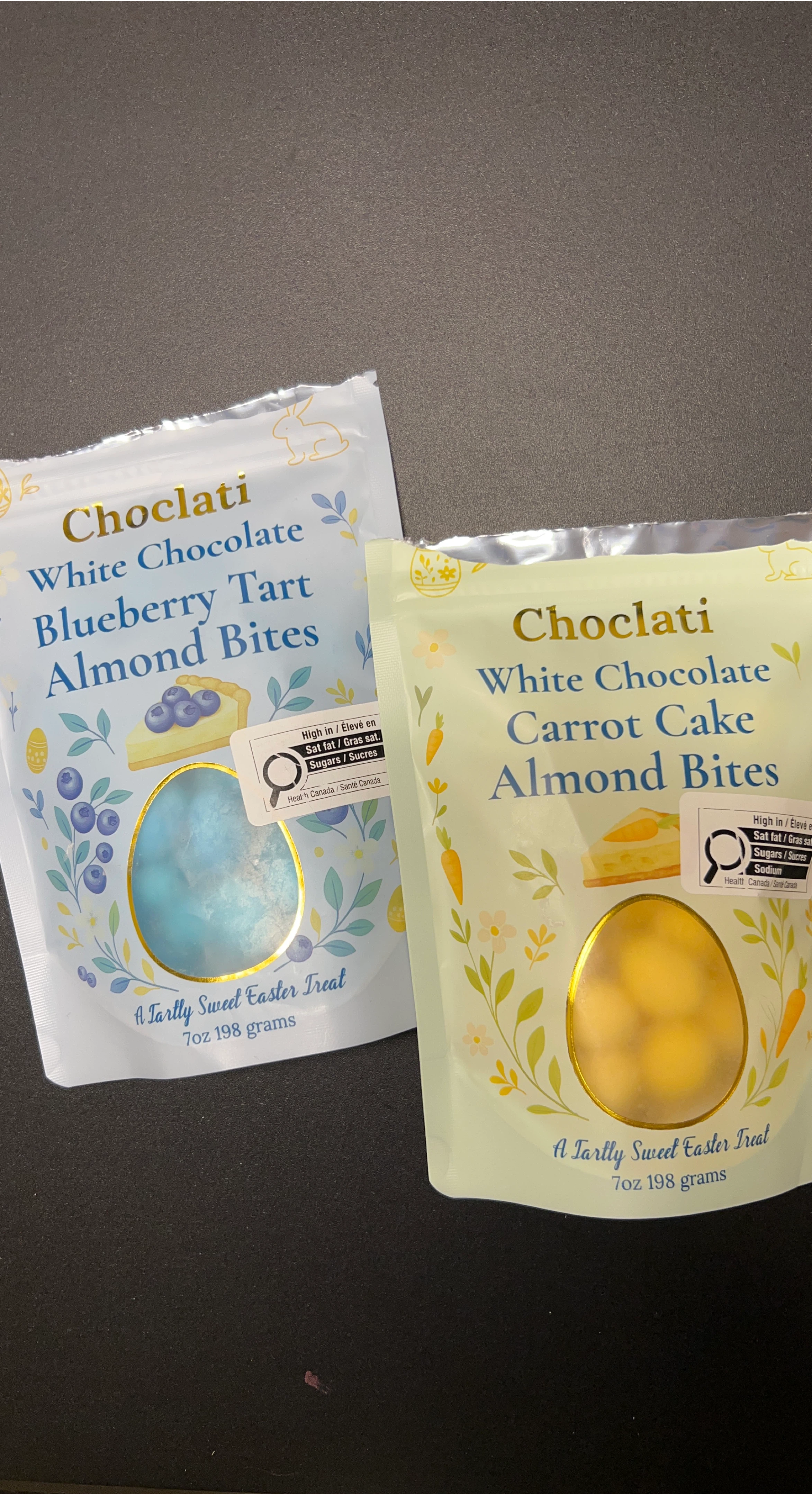 Blueberry Tart & Carrot Cake Chocolate Almonds🥕