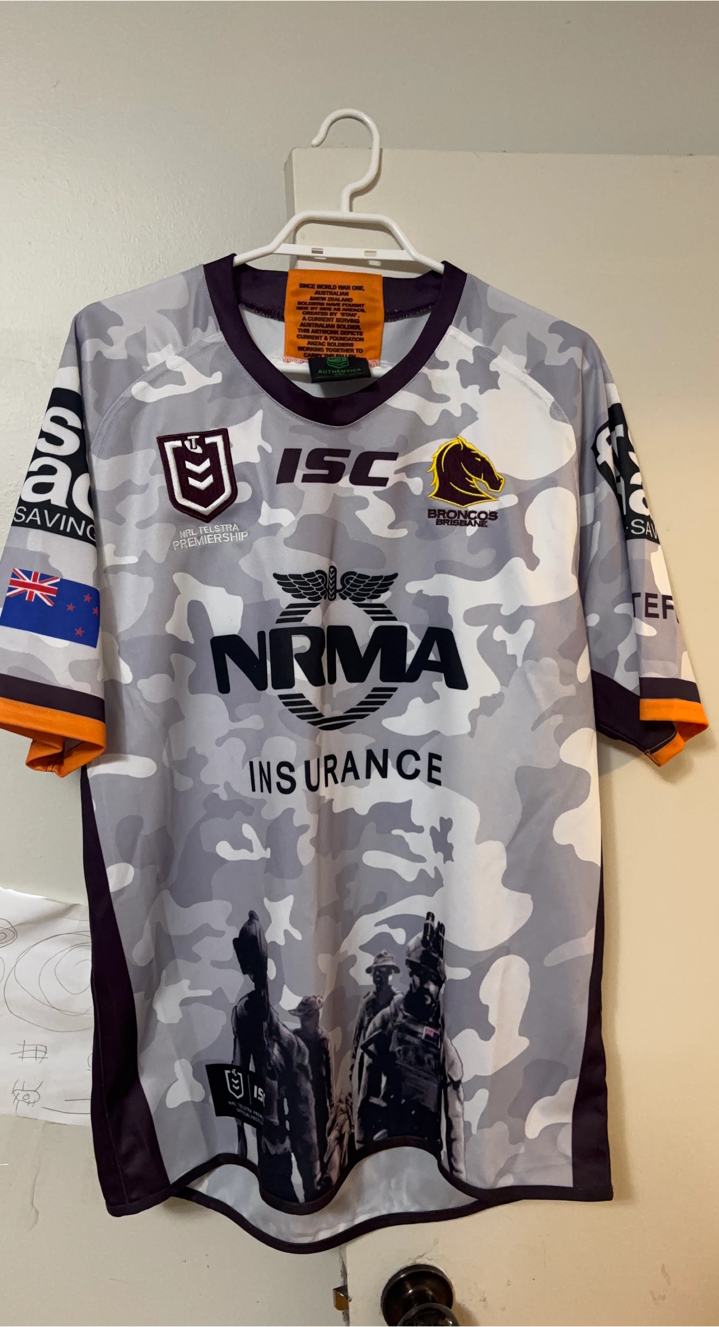 Brisbane Broncos NRL Rugby League Jersey 2XL