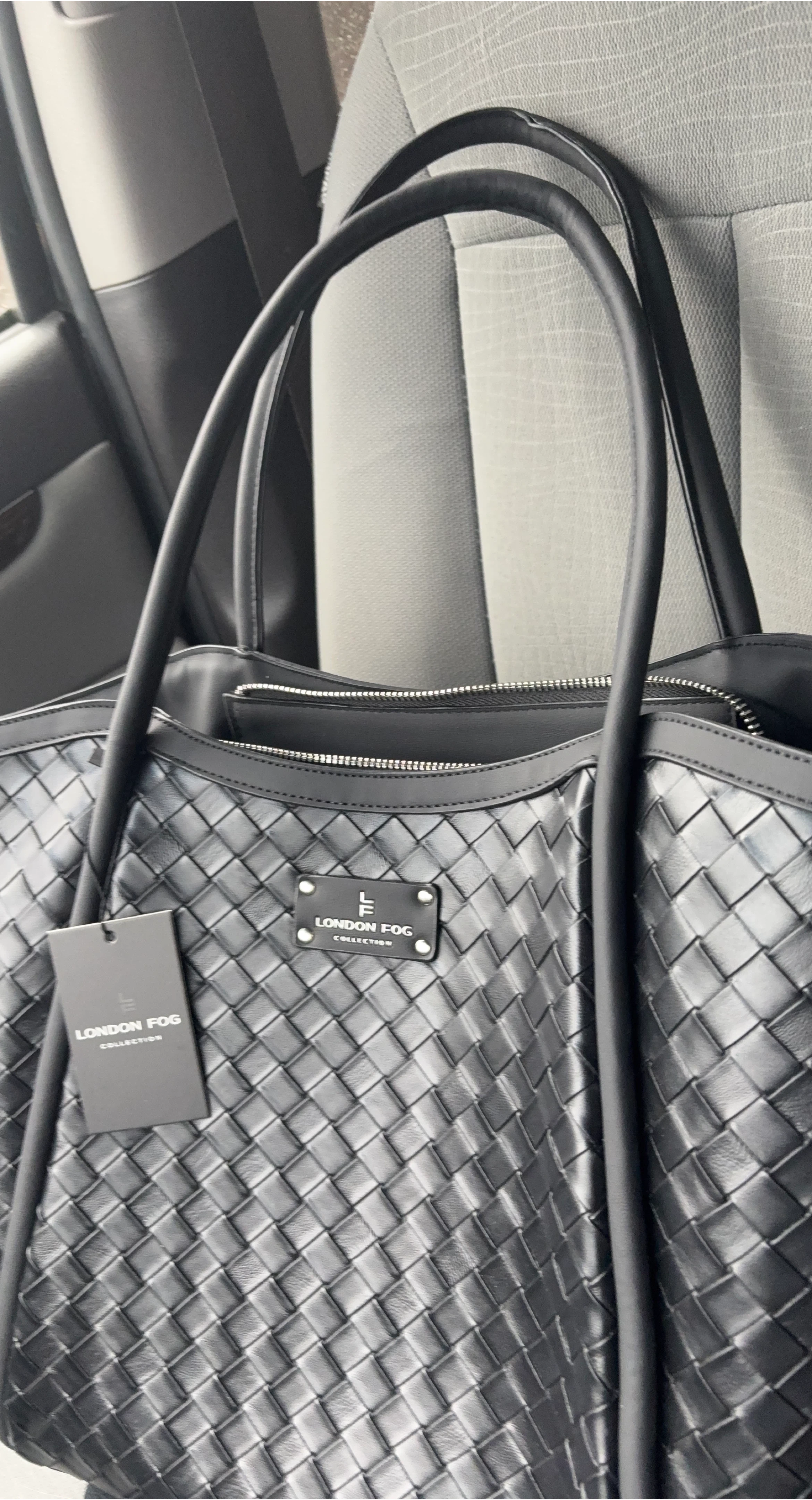 London Fog Woven Tote Bag