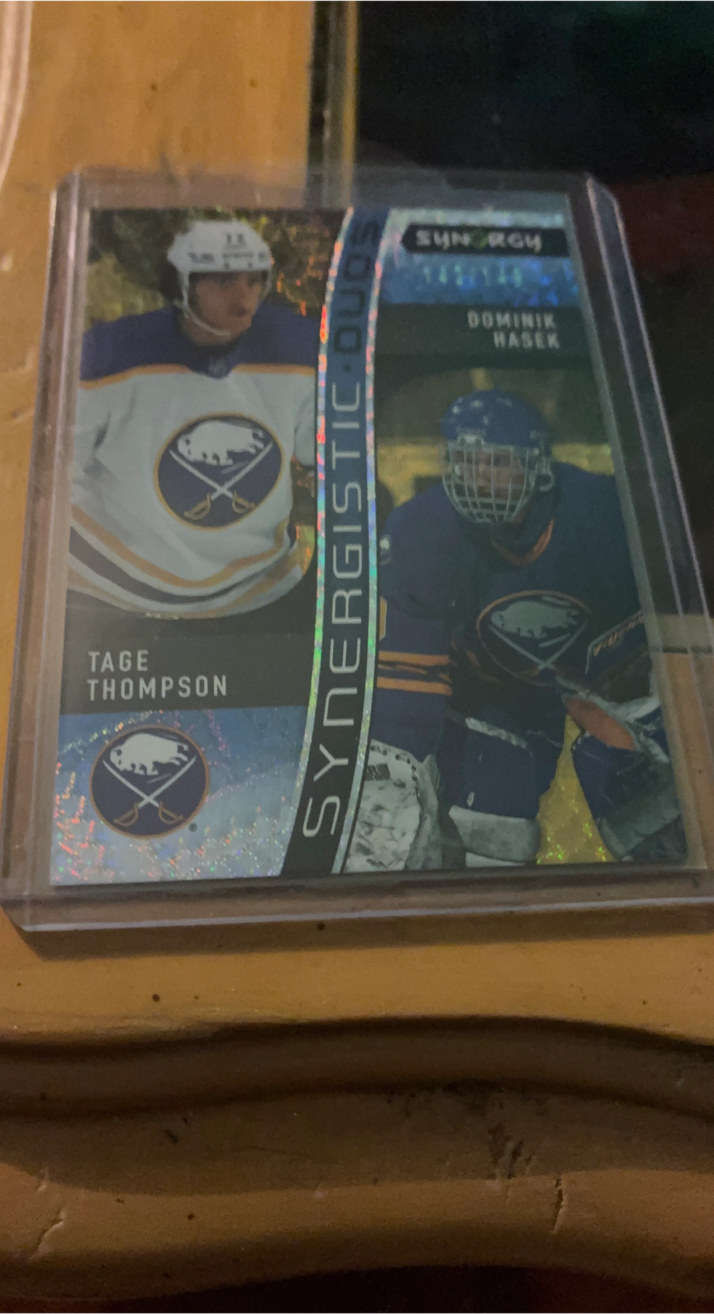 Synergy Hockey Card - Dominik Hasek / Tage Thompson