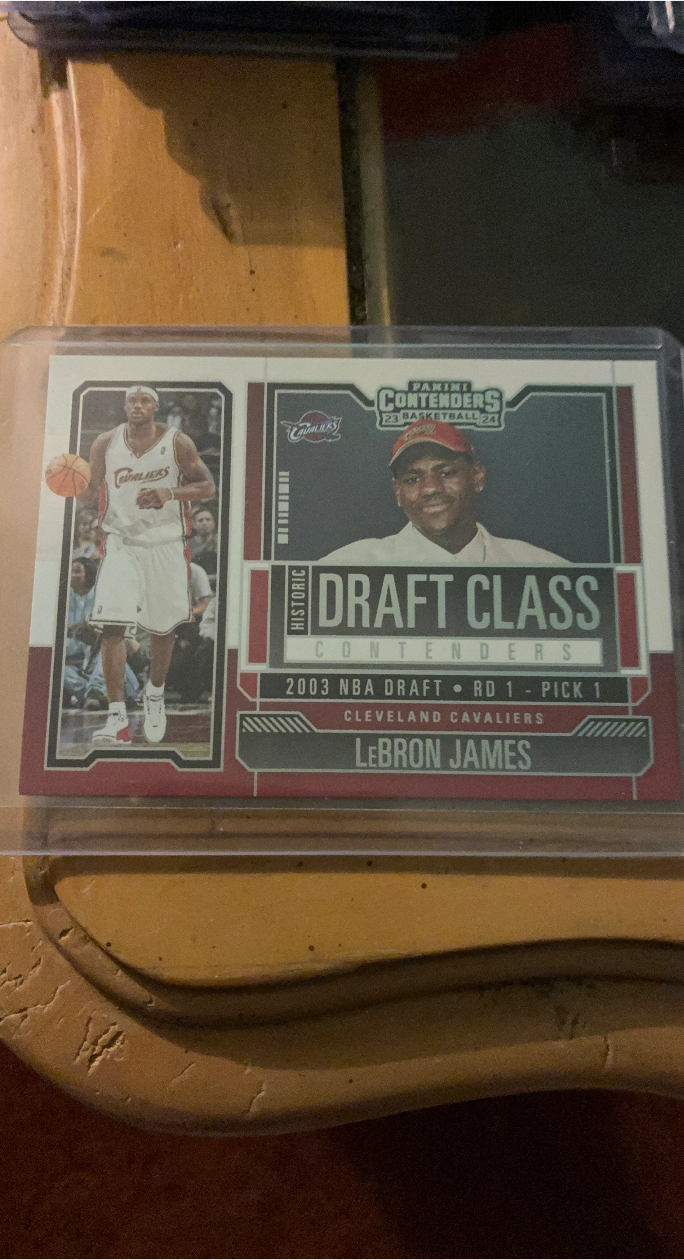 2003 Panini Contenders Draft Class LeBron James Rookie Card