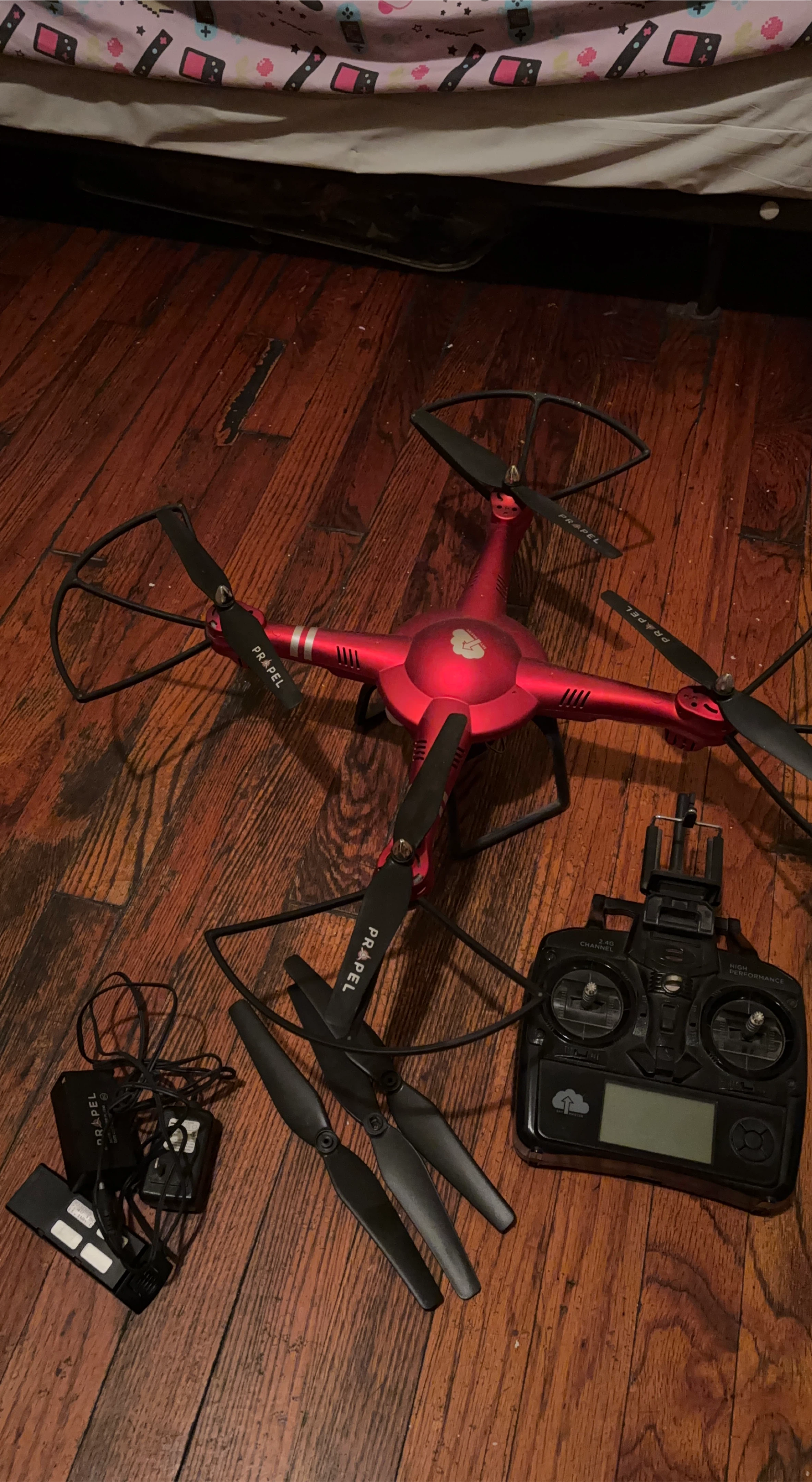 Propel Red Drone with Controller and Extra Blades