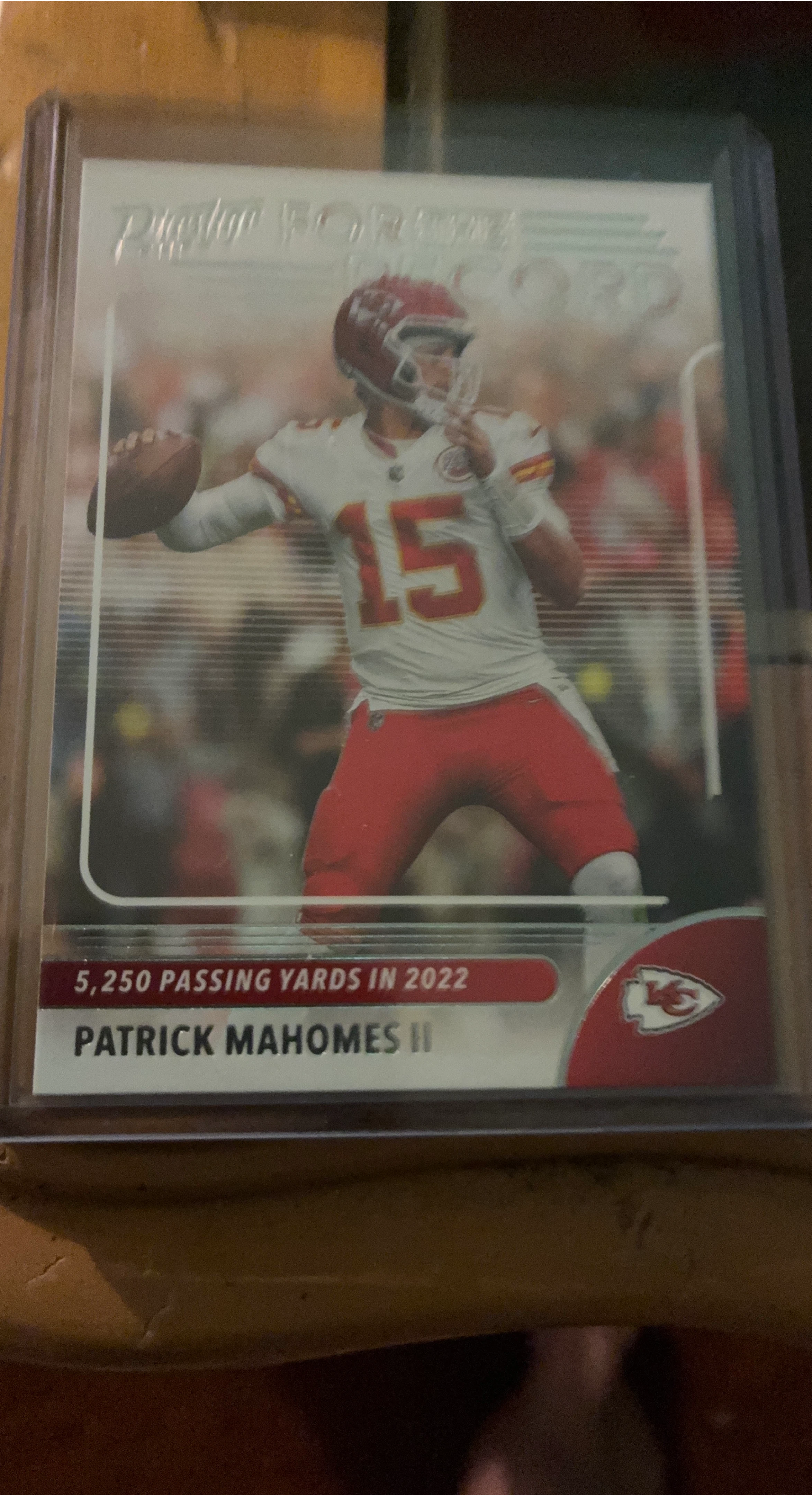 Patrick Mahomes II 5,250 Passing Yards 2022 Football Card