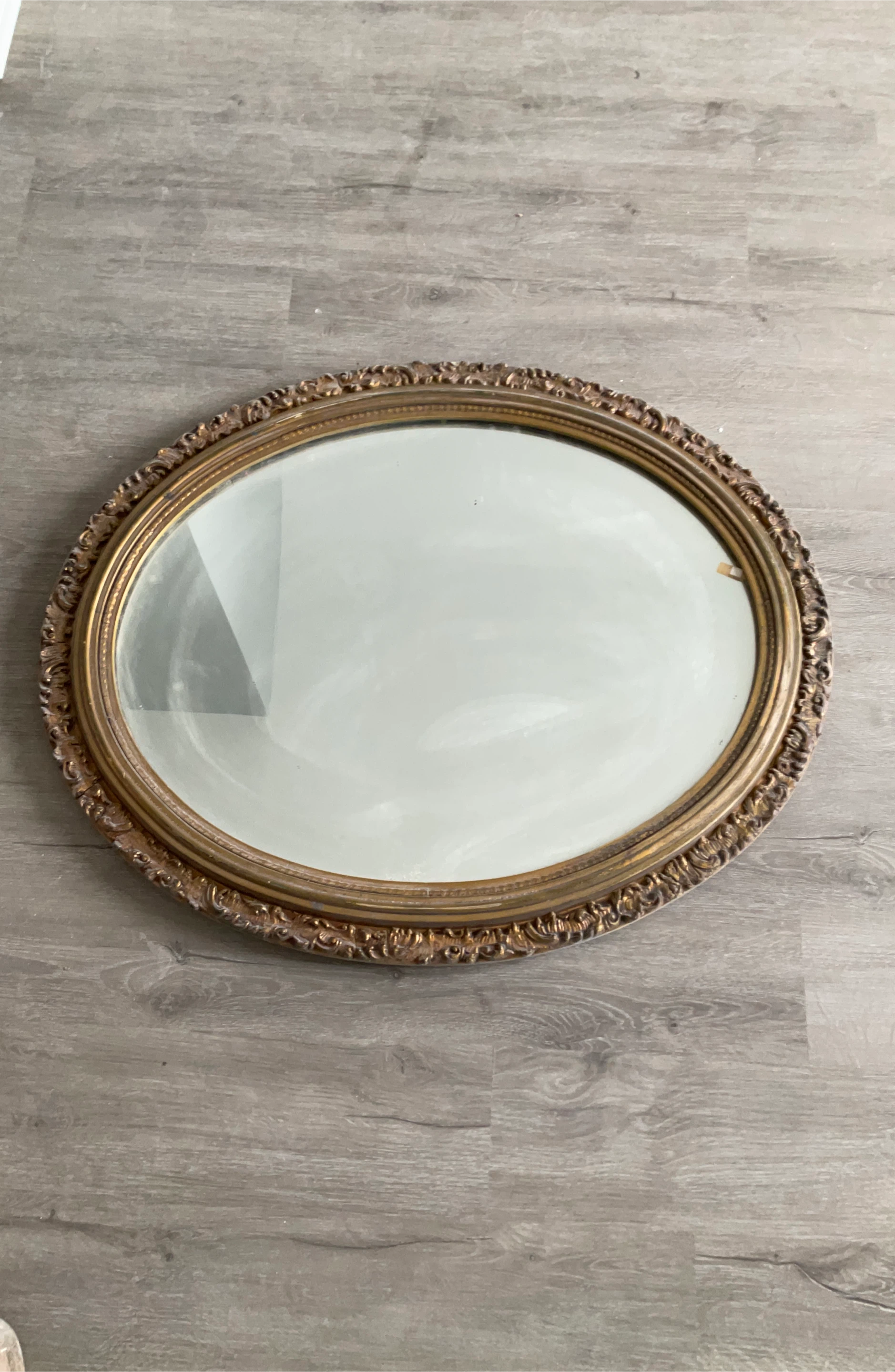 Vintage Oval Ornate Wall Mirror