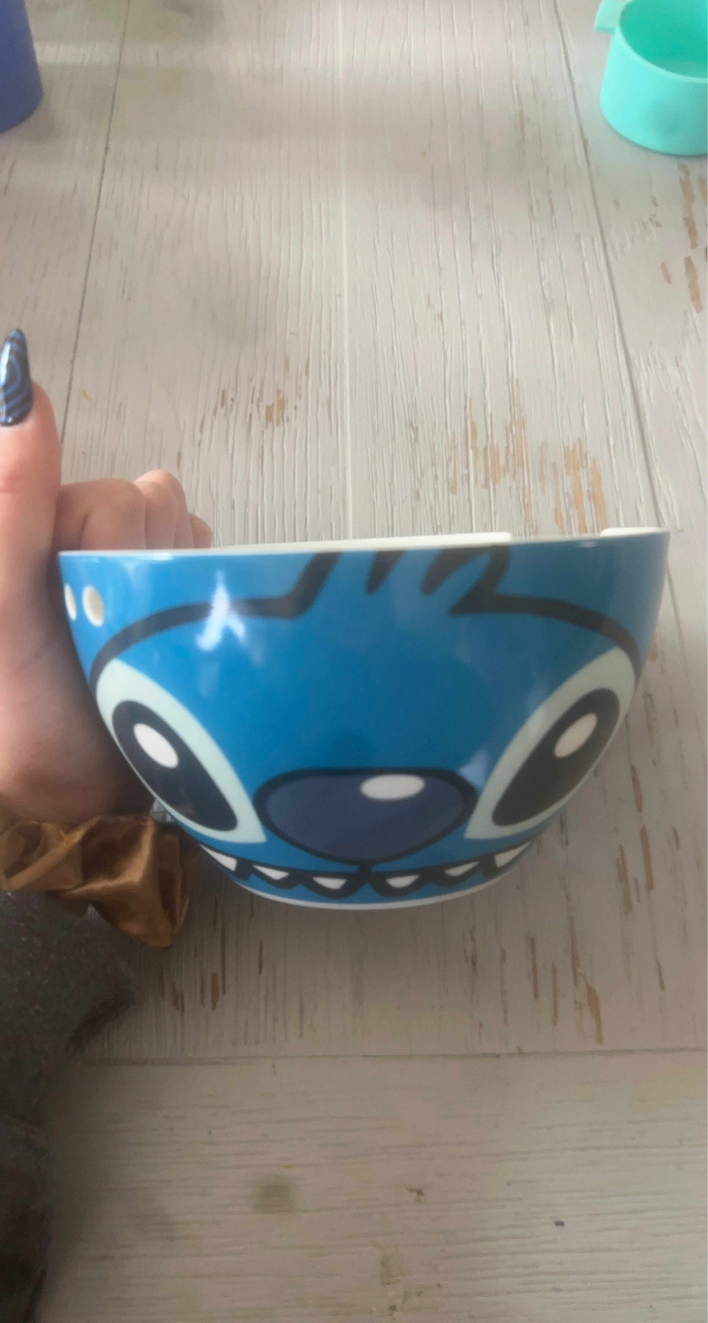 Blue Stitch Face Bowl