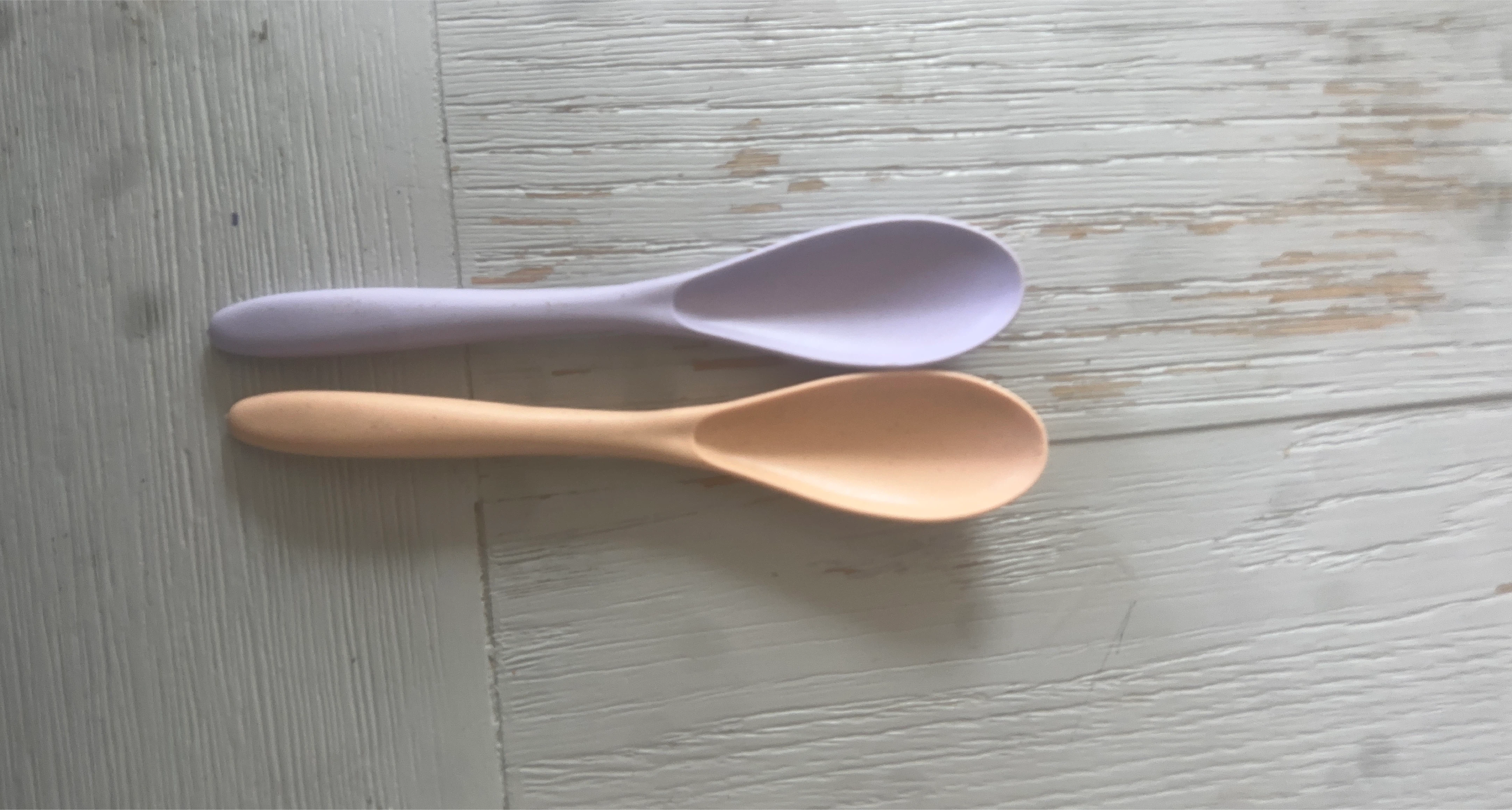 Baby Spoons - Lavender and Peach
