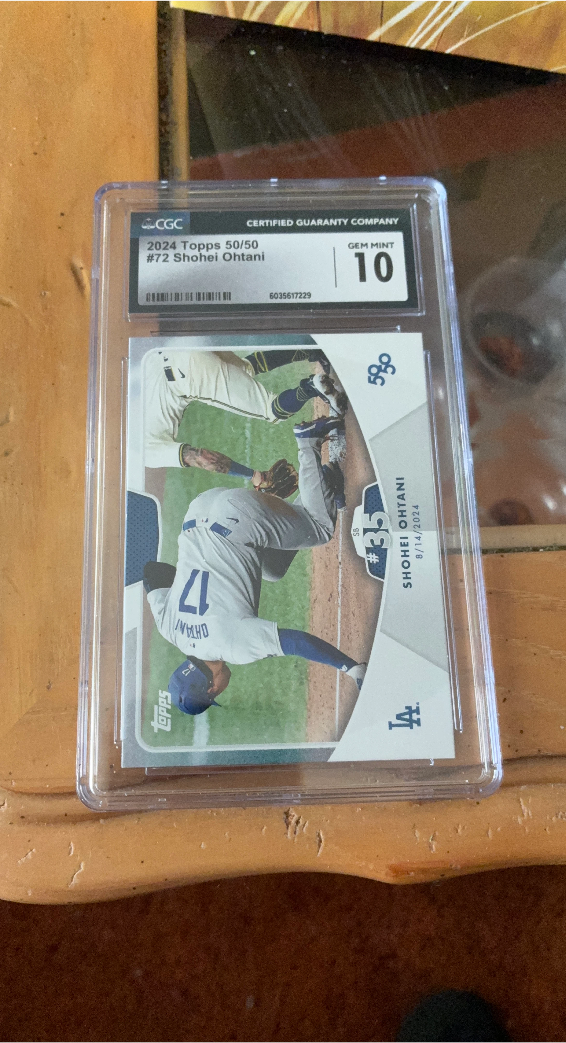 2024 Topps #72 Shohei Ohtani 50/50 Baseball Card - Gem Mint 10