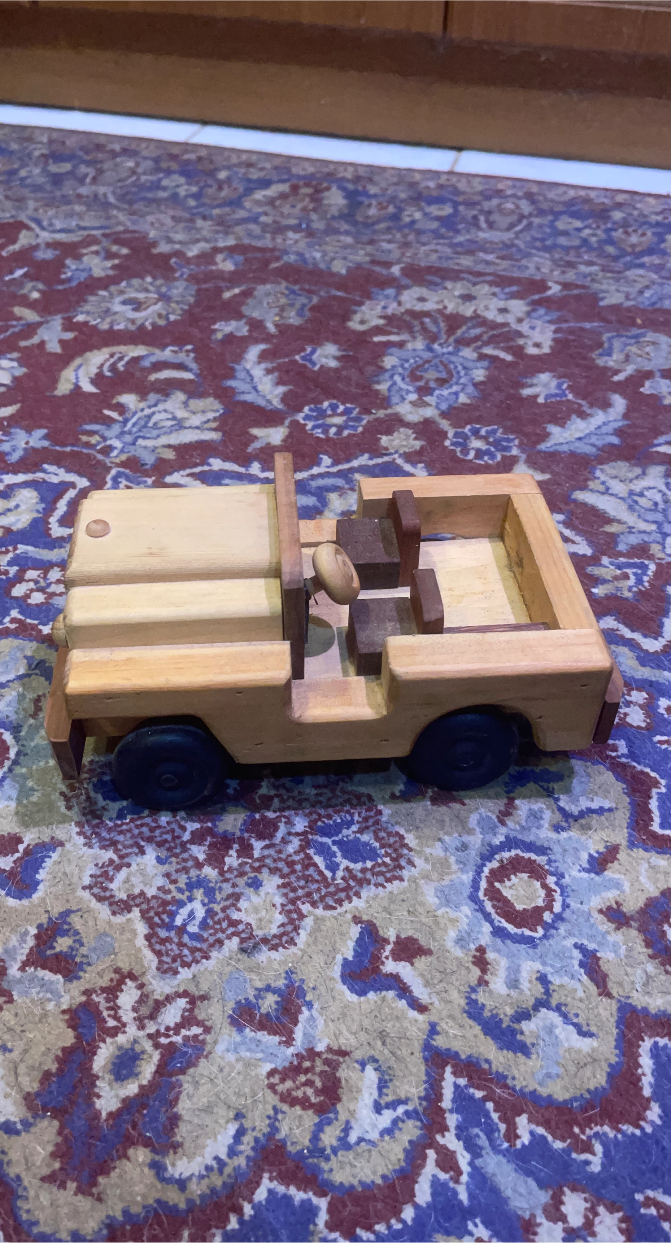 Wooden Toy Jeep