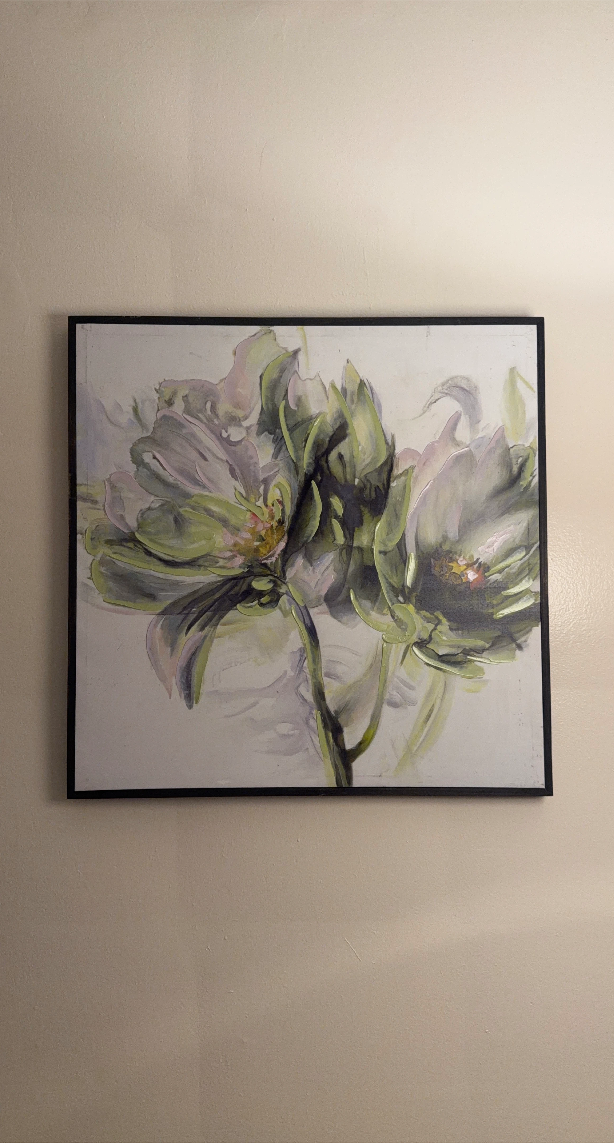 Floral Wall Art - framed canvas