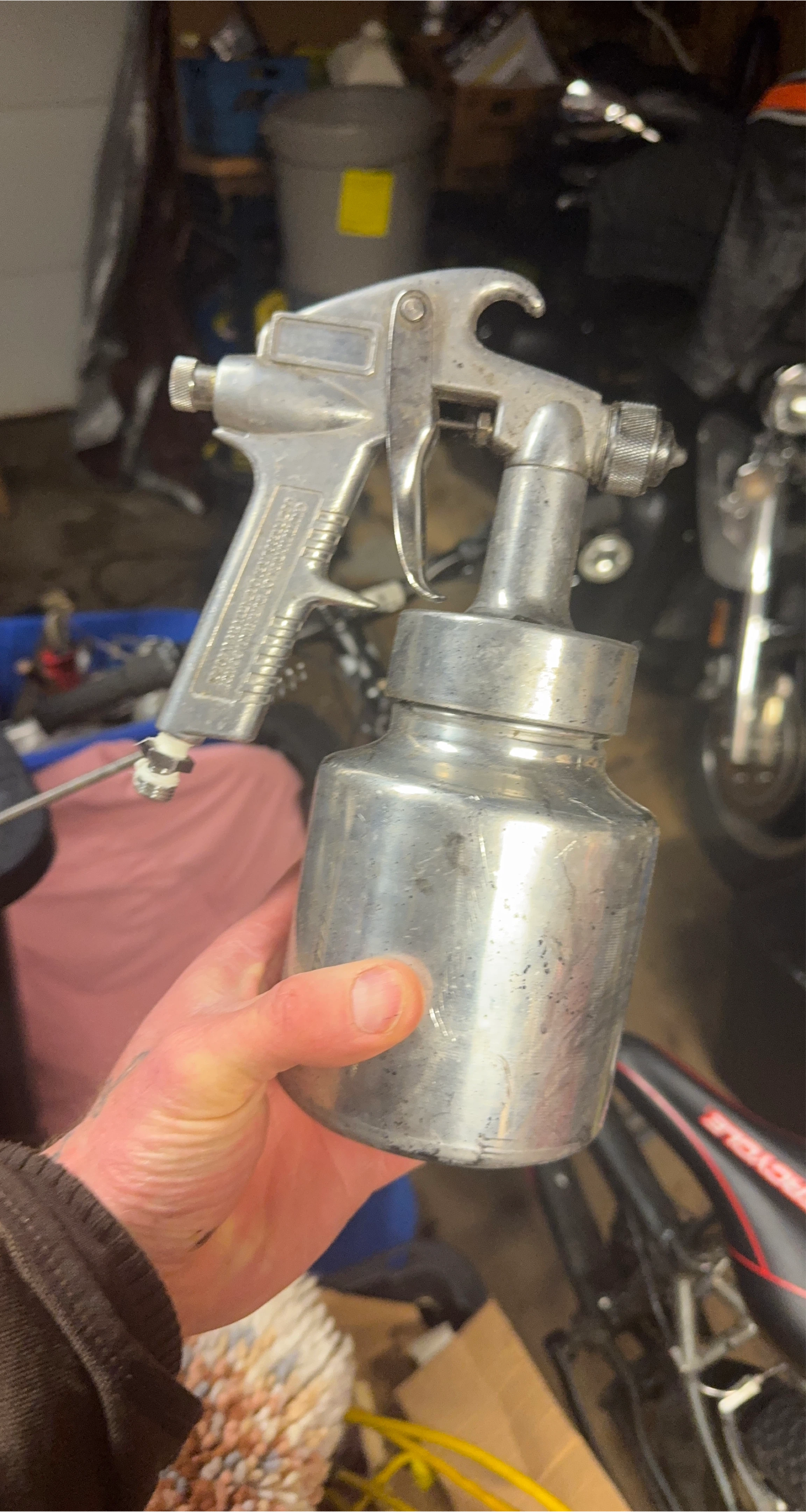 Metal Spray Gun with Cup