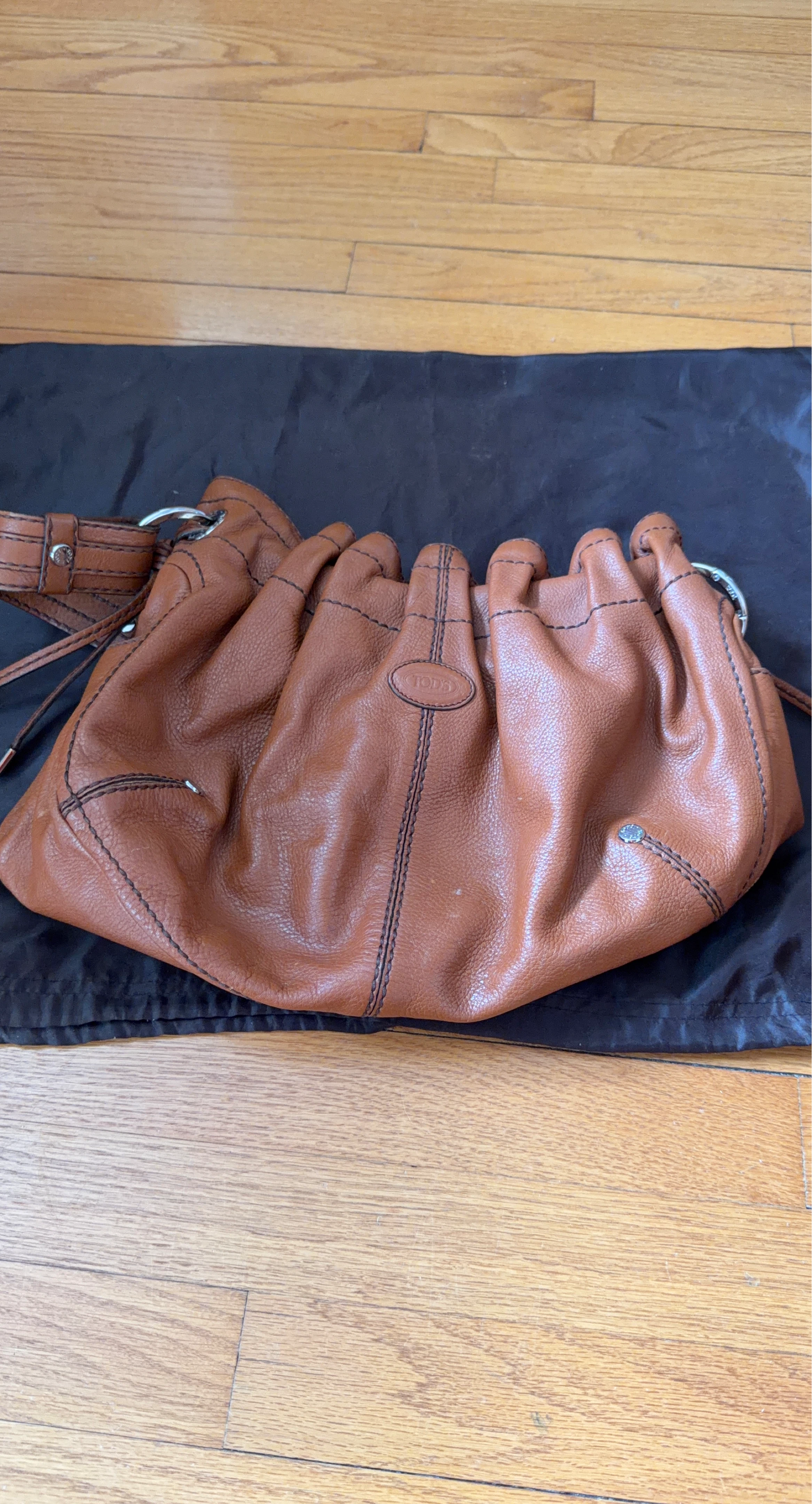 TOD'S Brown Leather Shoulder Bag