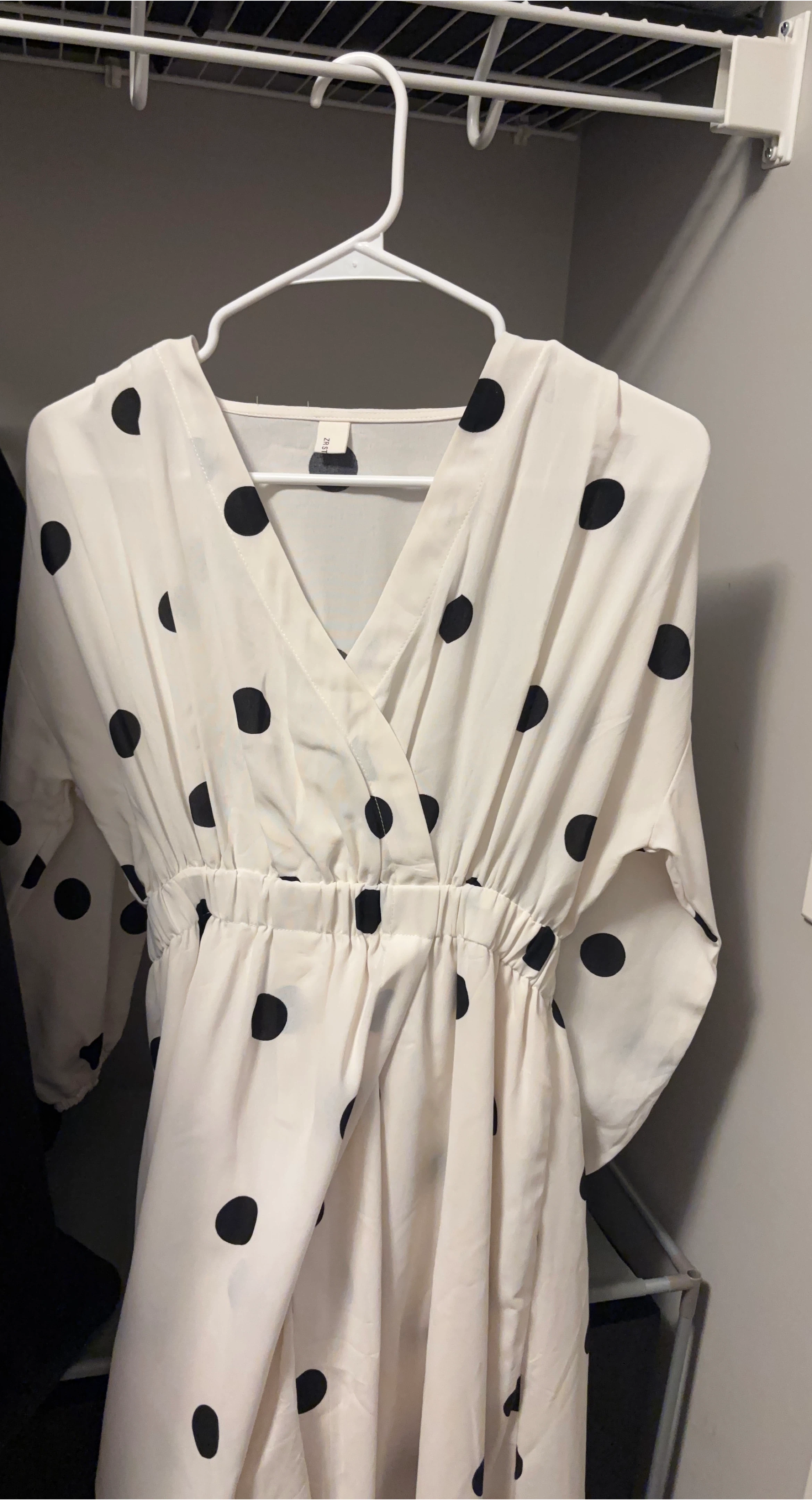 White Polka Dot Dress
