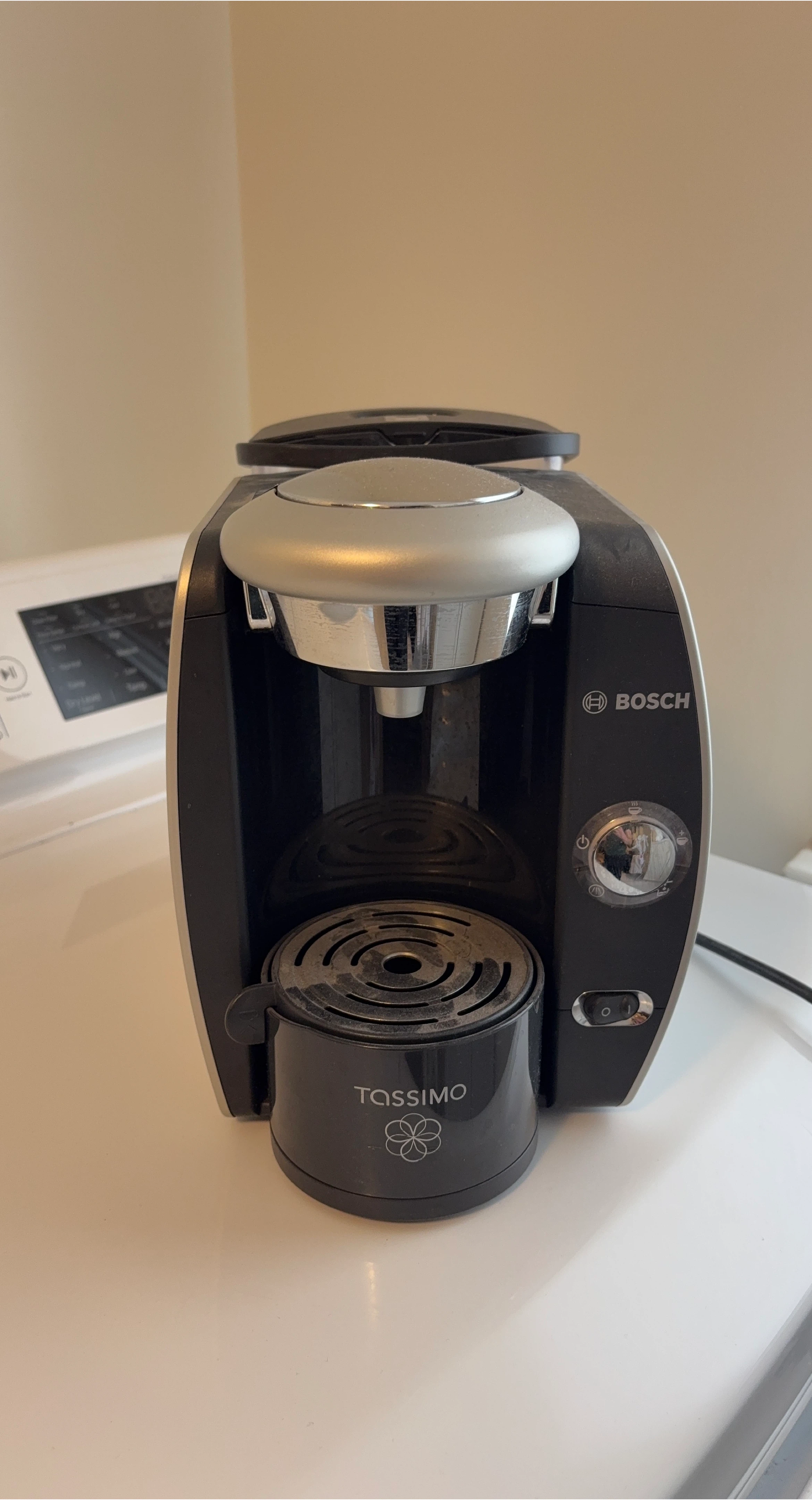 Bosch Tassimo Coffee Machine with pod tray