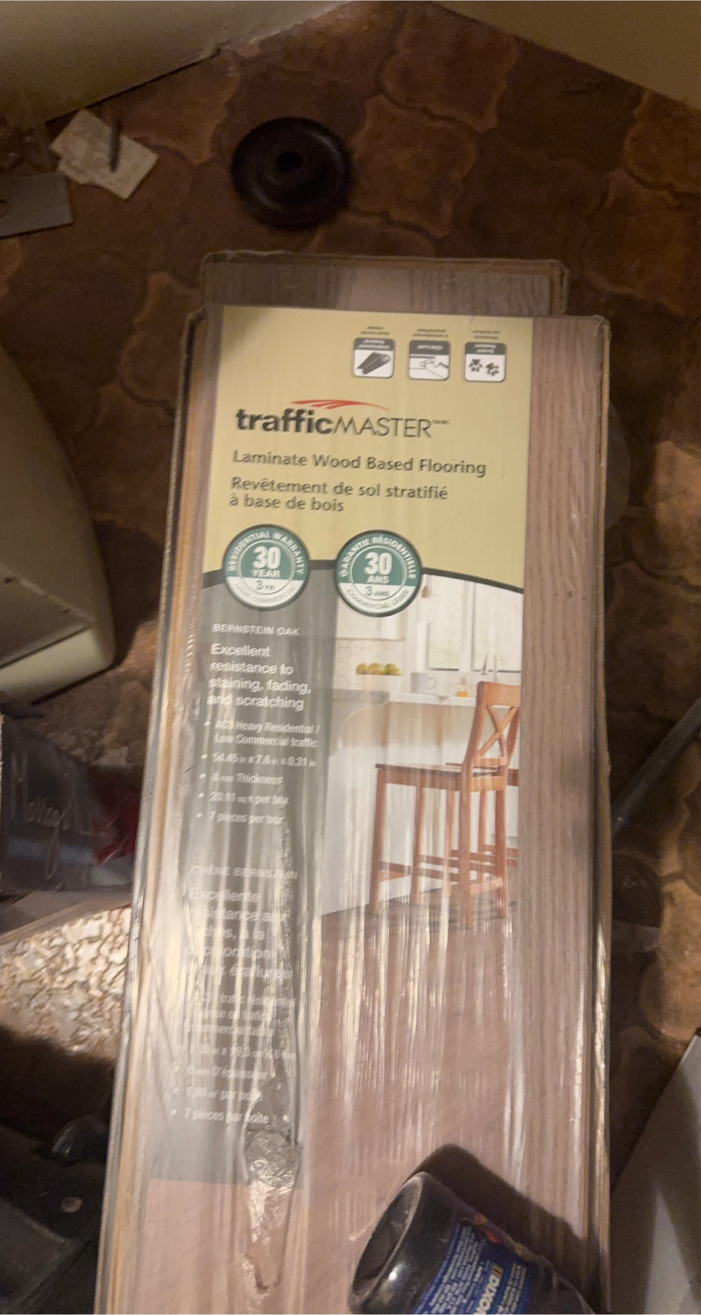 TrafficMASTER Laminate Wood Based Flooring - Bernstein Oak