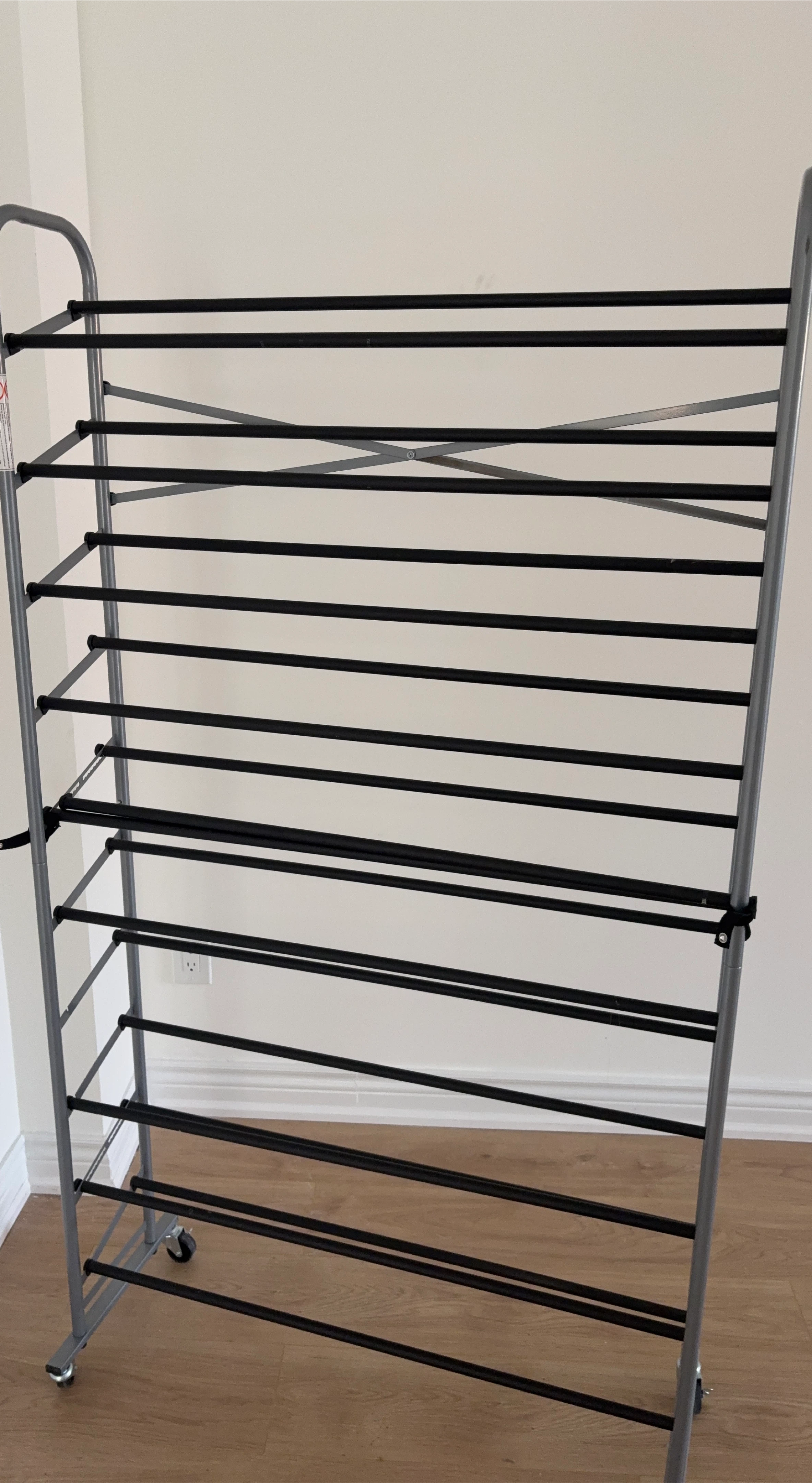 Metal Rolling Shoe Rack OPEN TO OFFERS