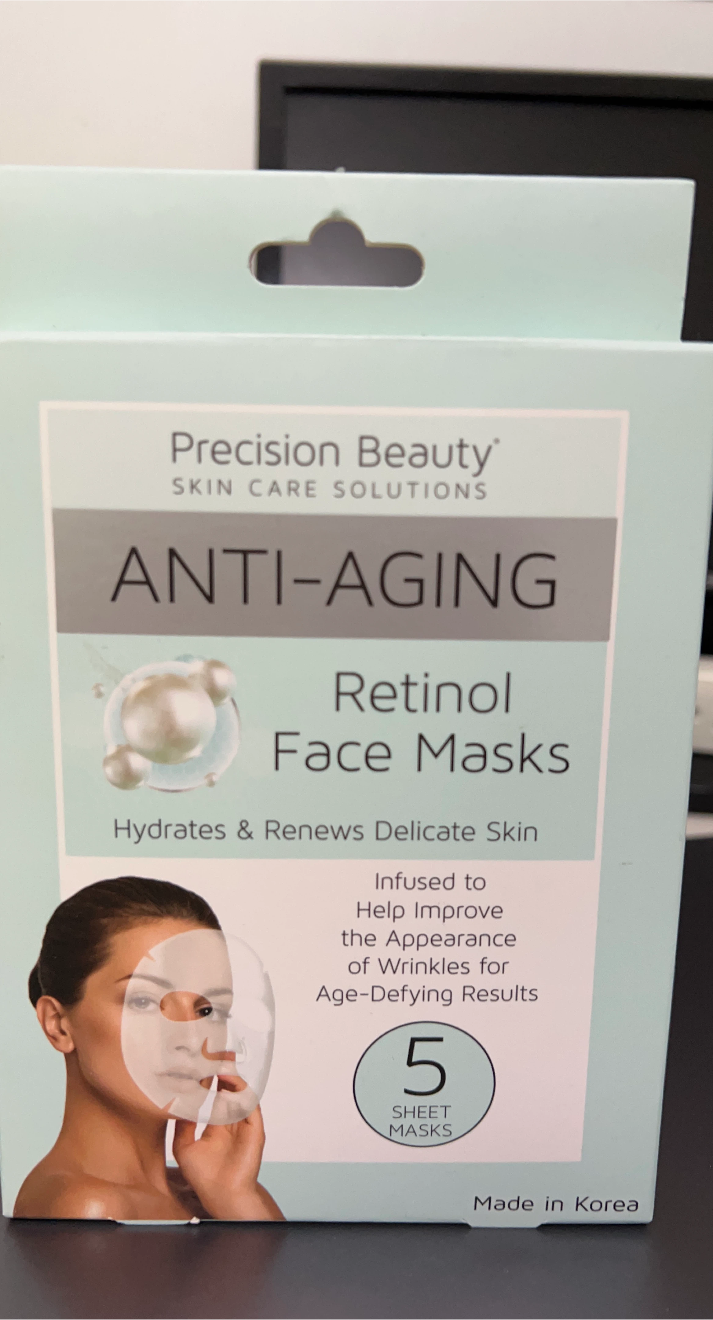 Precision Beauty Anti-Aging Retinol Face Masks (5 ct)