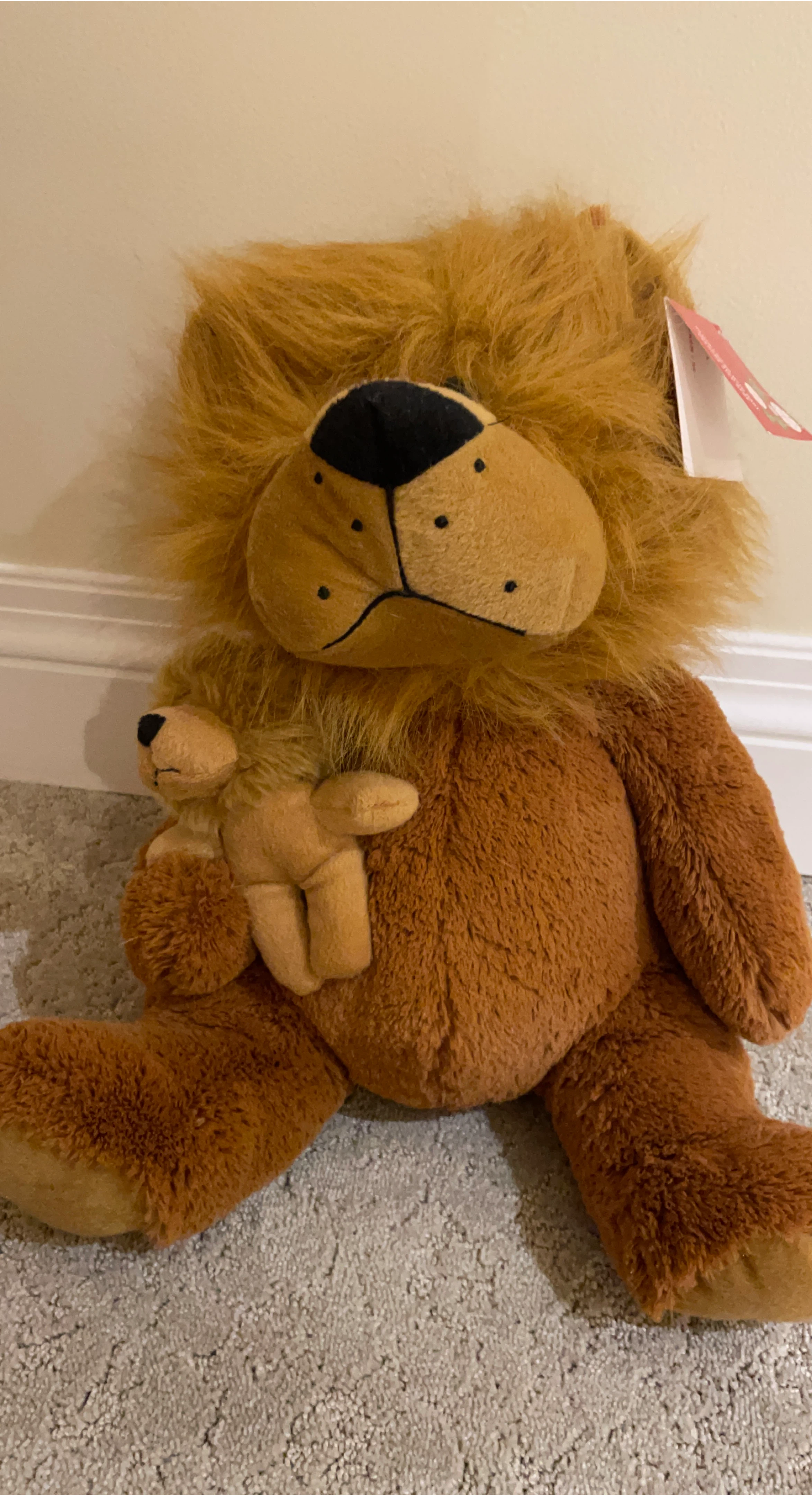 Plush Lion with Cub
