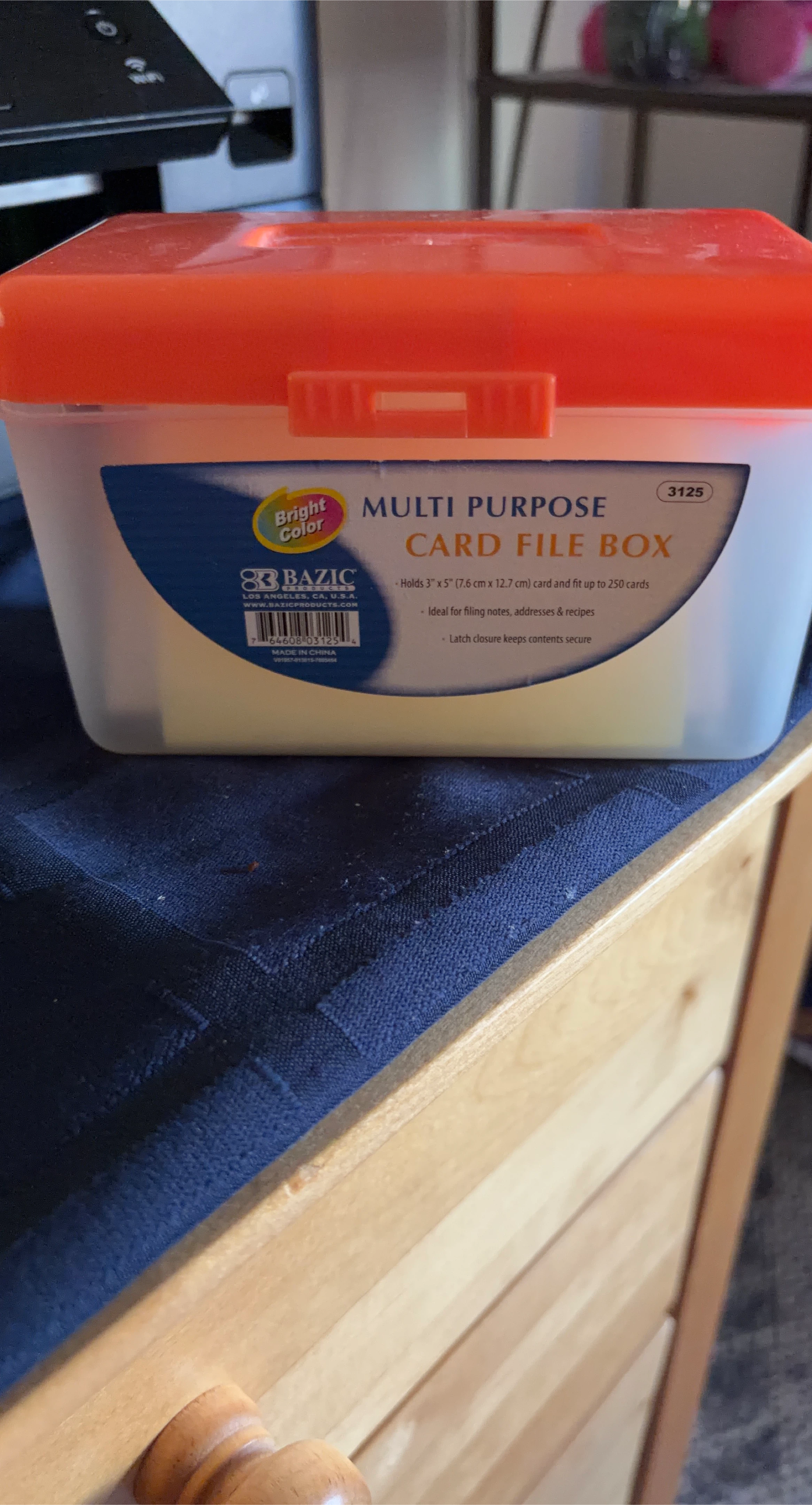 BASIC Multi Purpose Card File Box