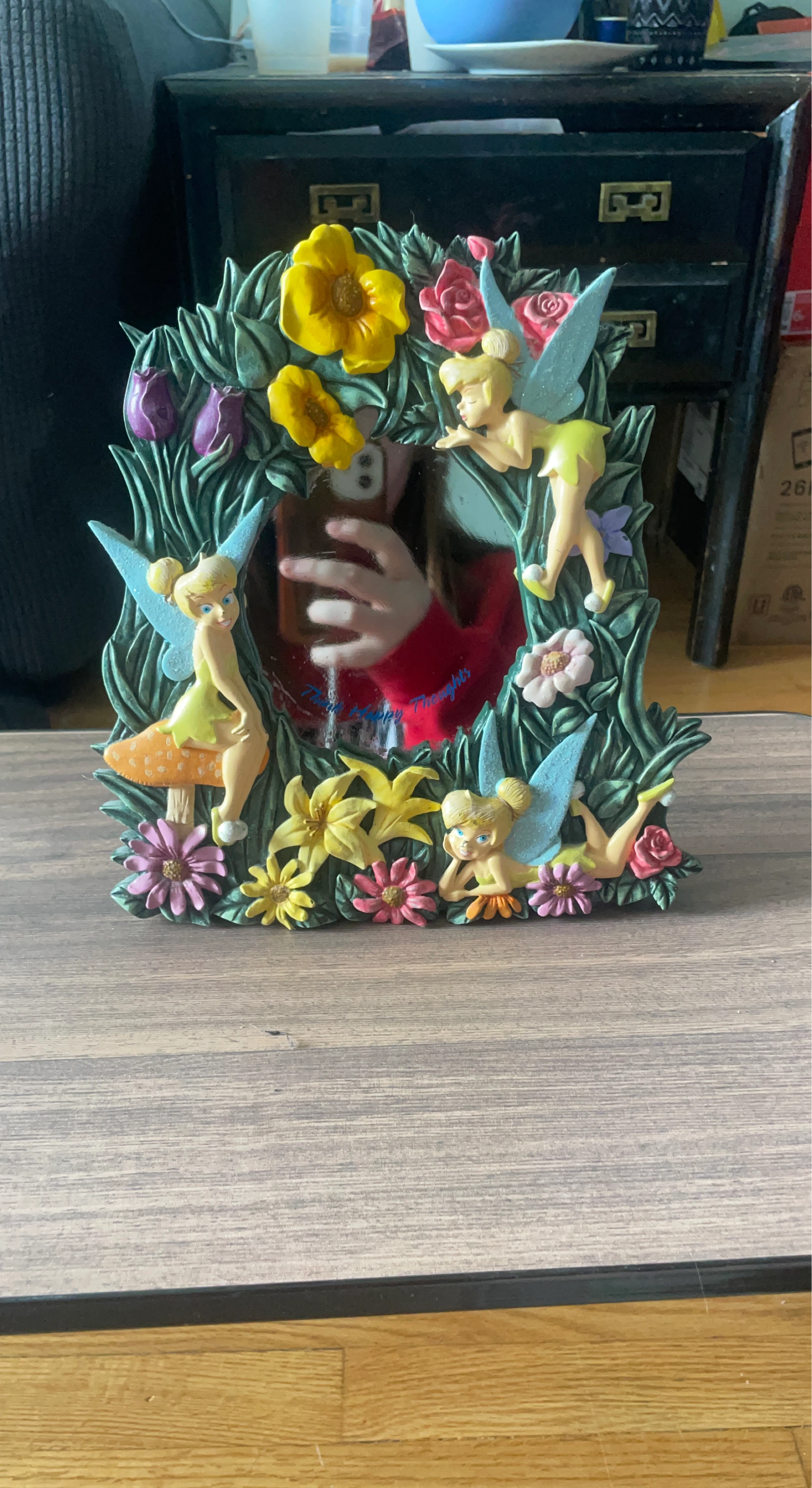 Tinkerbell and Flowers Picture Frame