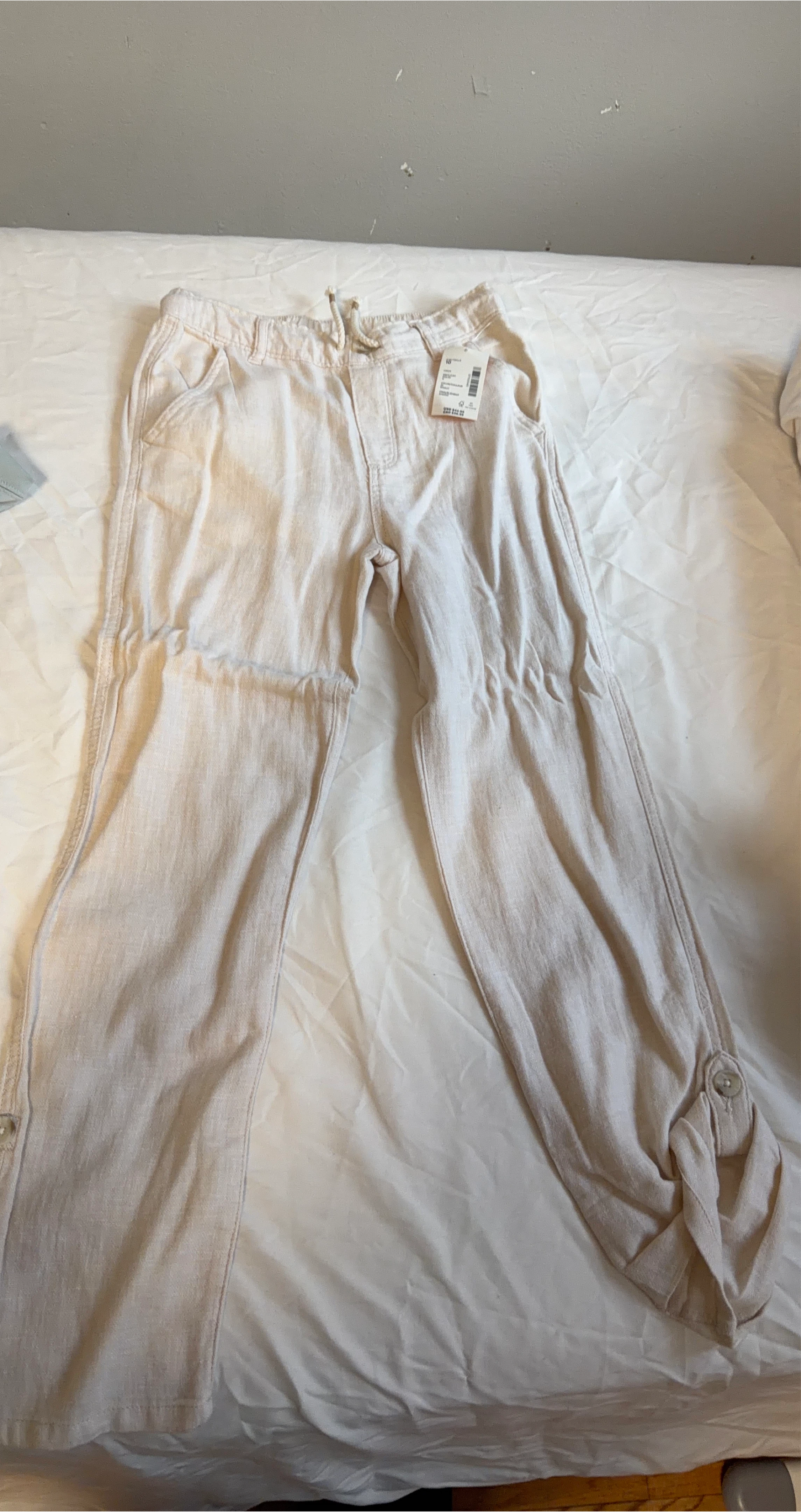 Women's Linen Blend Cargo Pants