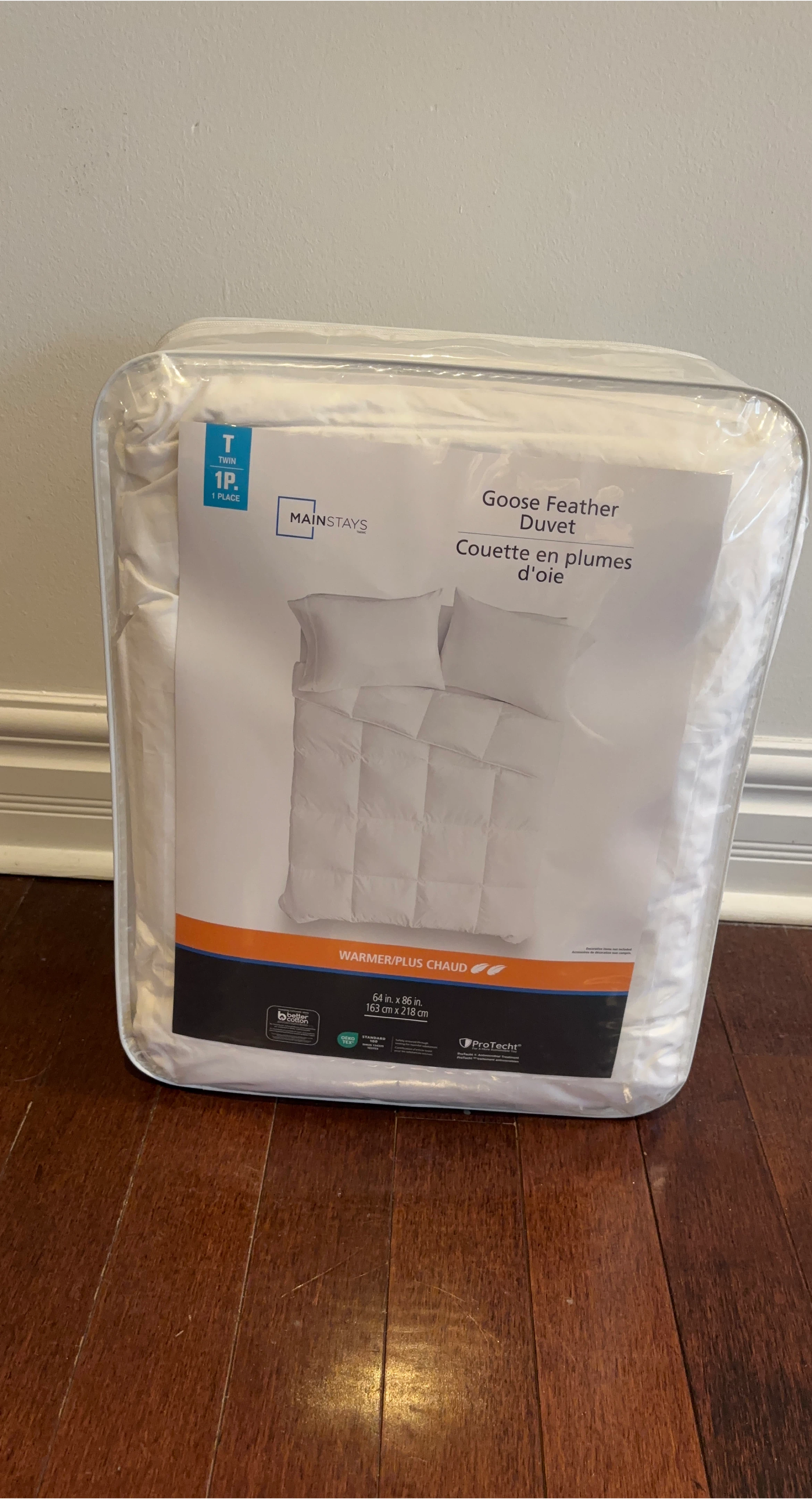 Mainstays Goose Feather Duvet Twin Size