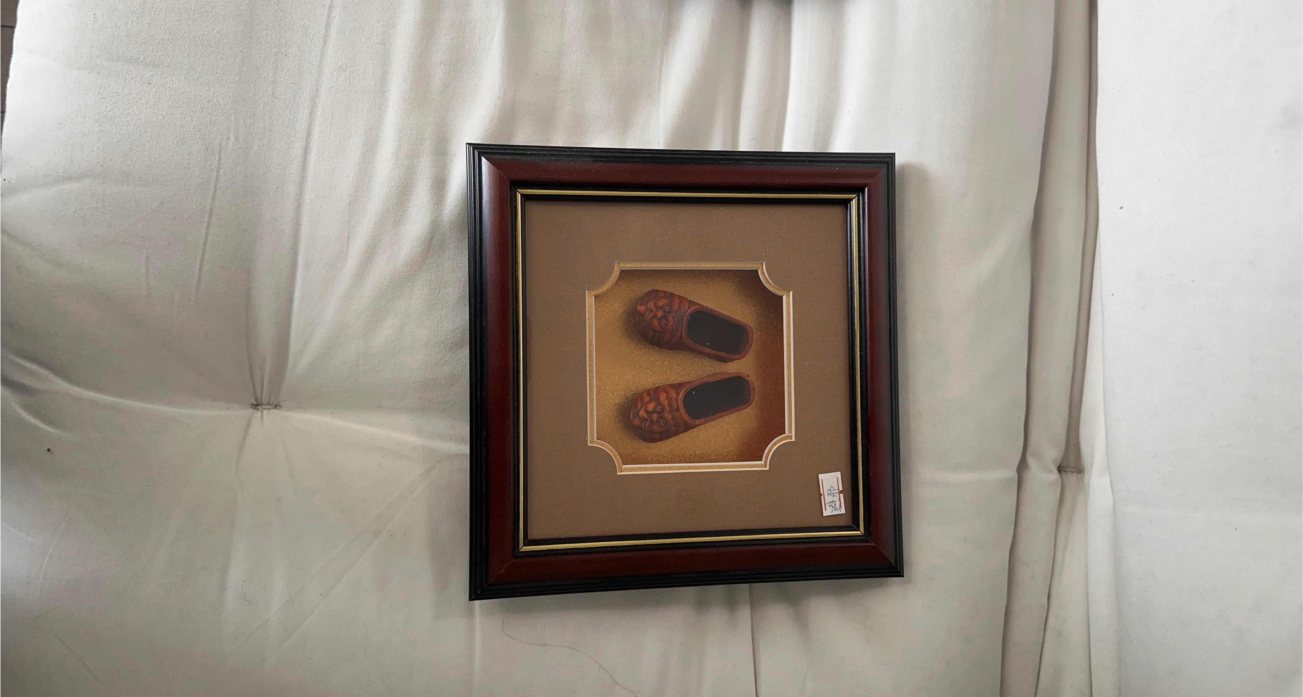 Framed chinese Dutch Clogs Art