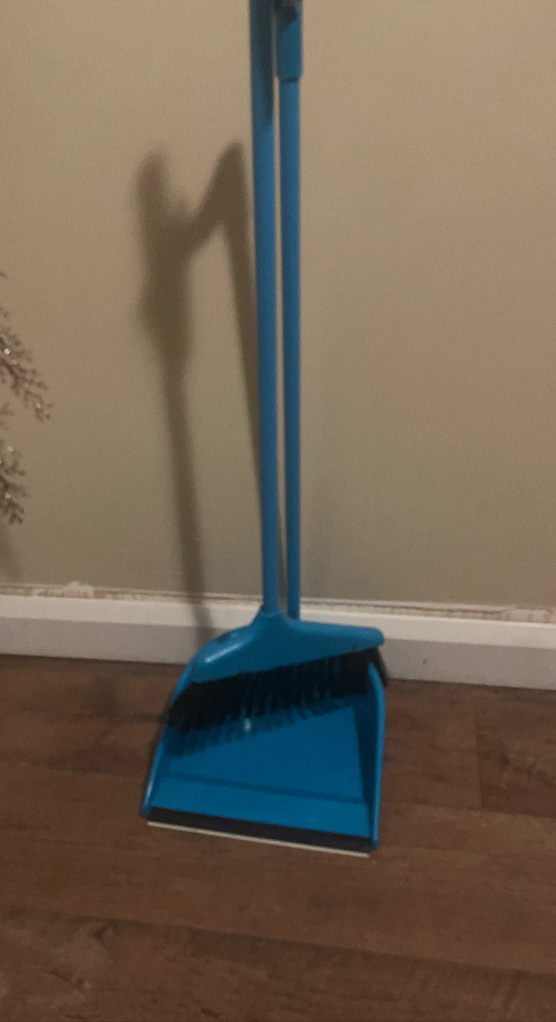 Blue Dustpan and Brush Set