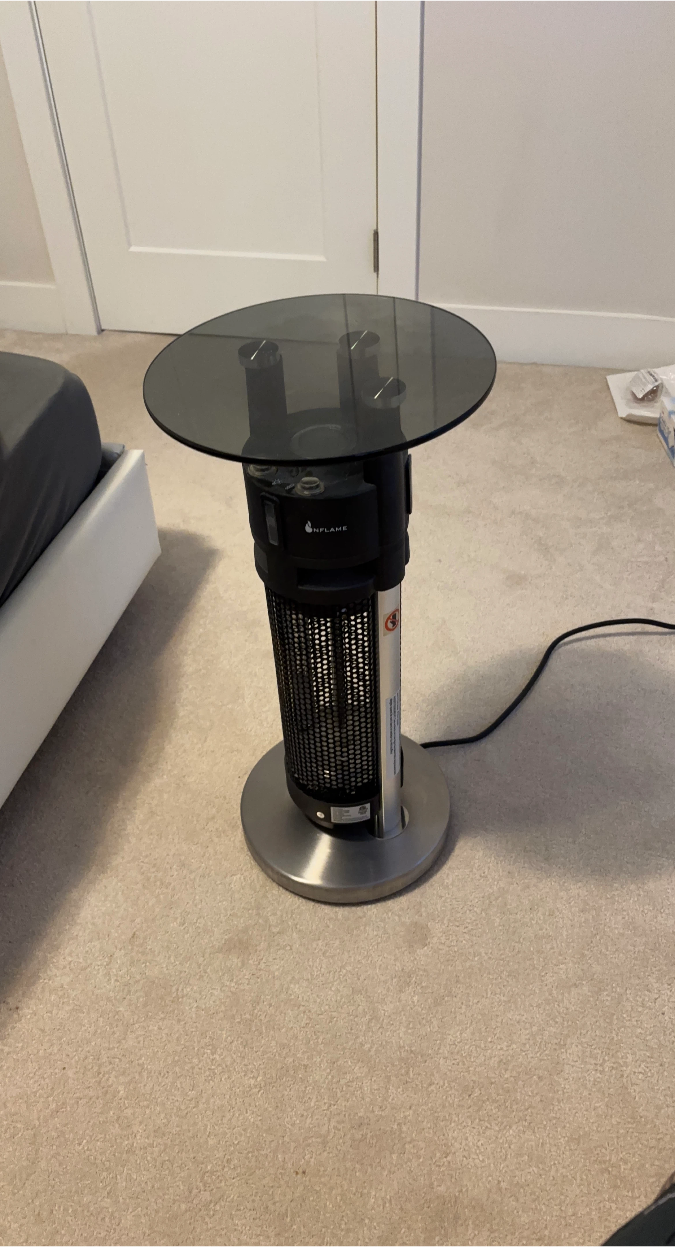 ONFLAME Heater with Glass Top Table 🥕
