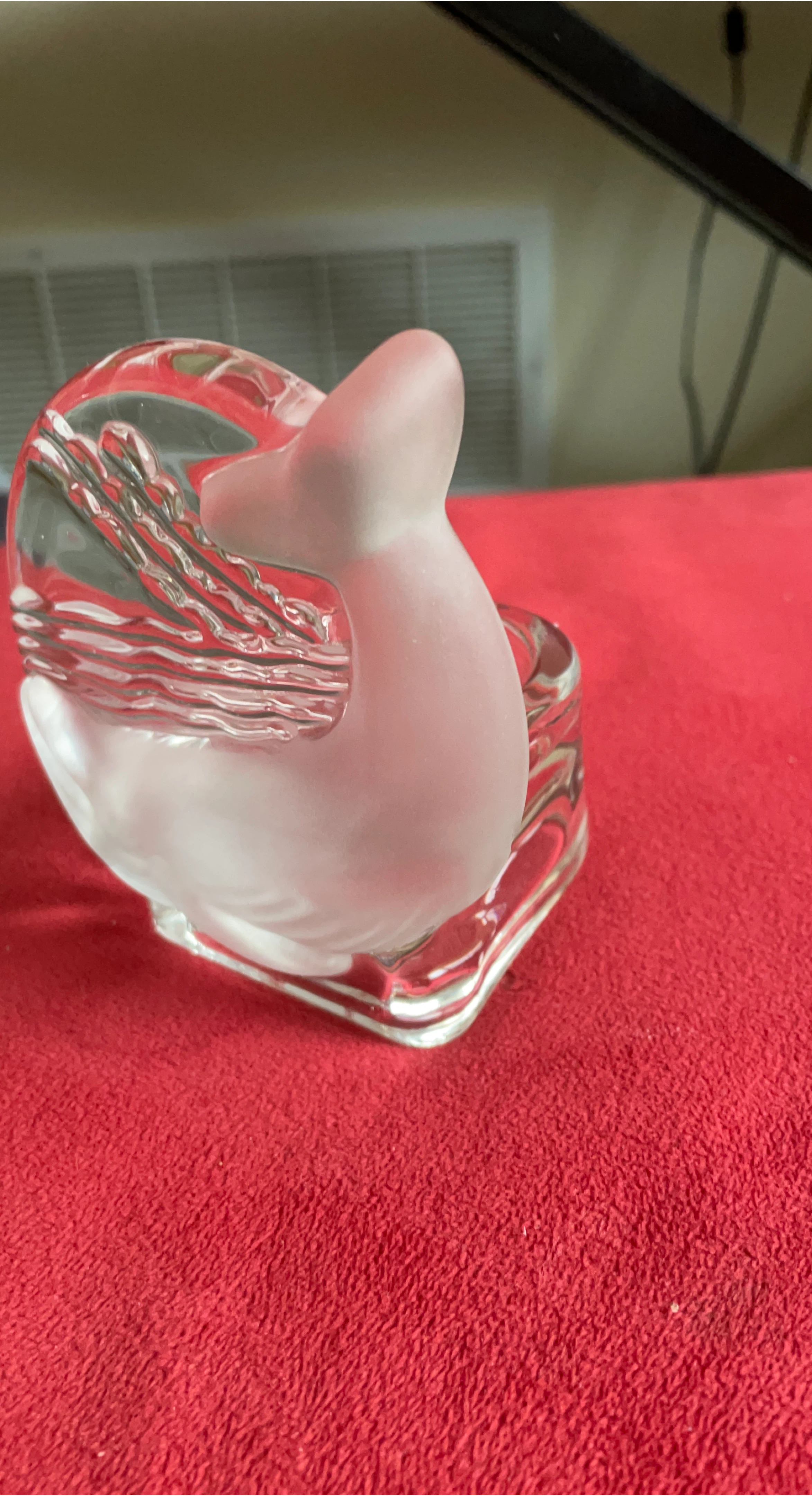 Glass Duck Figurine