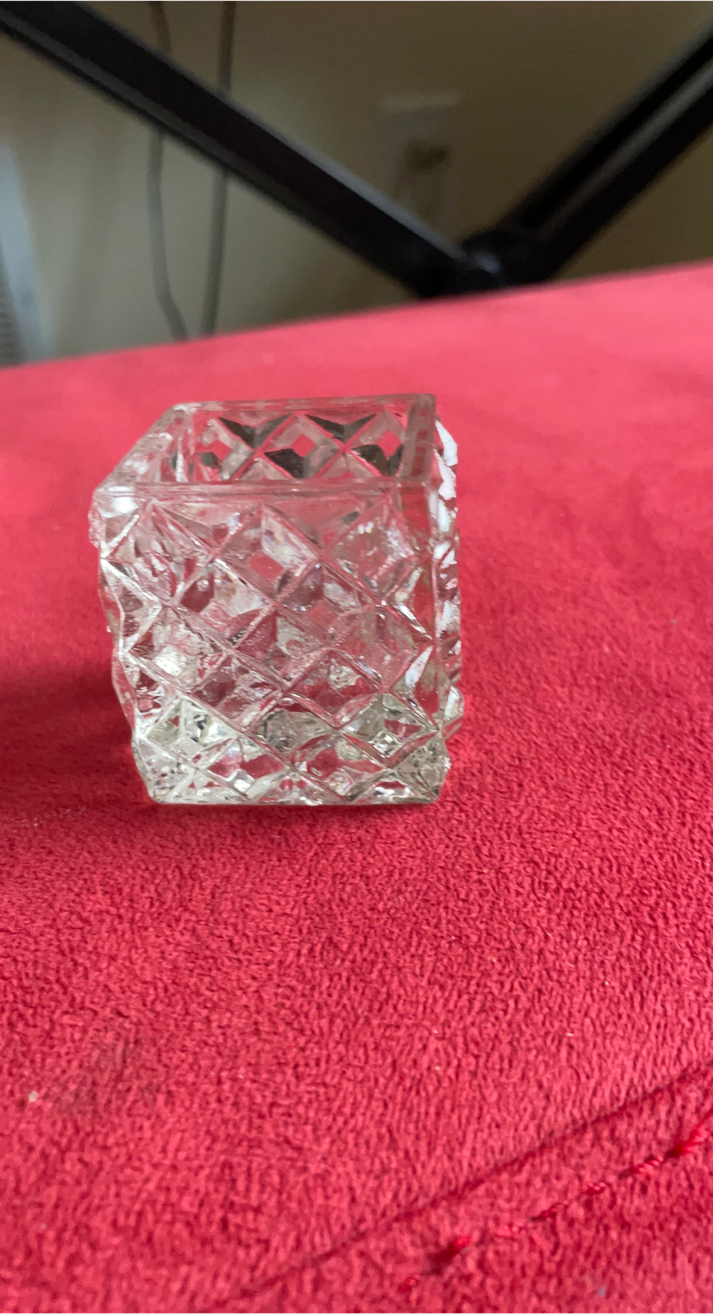 Clear Crystal Square Dish