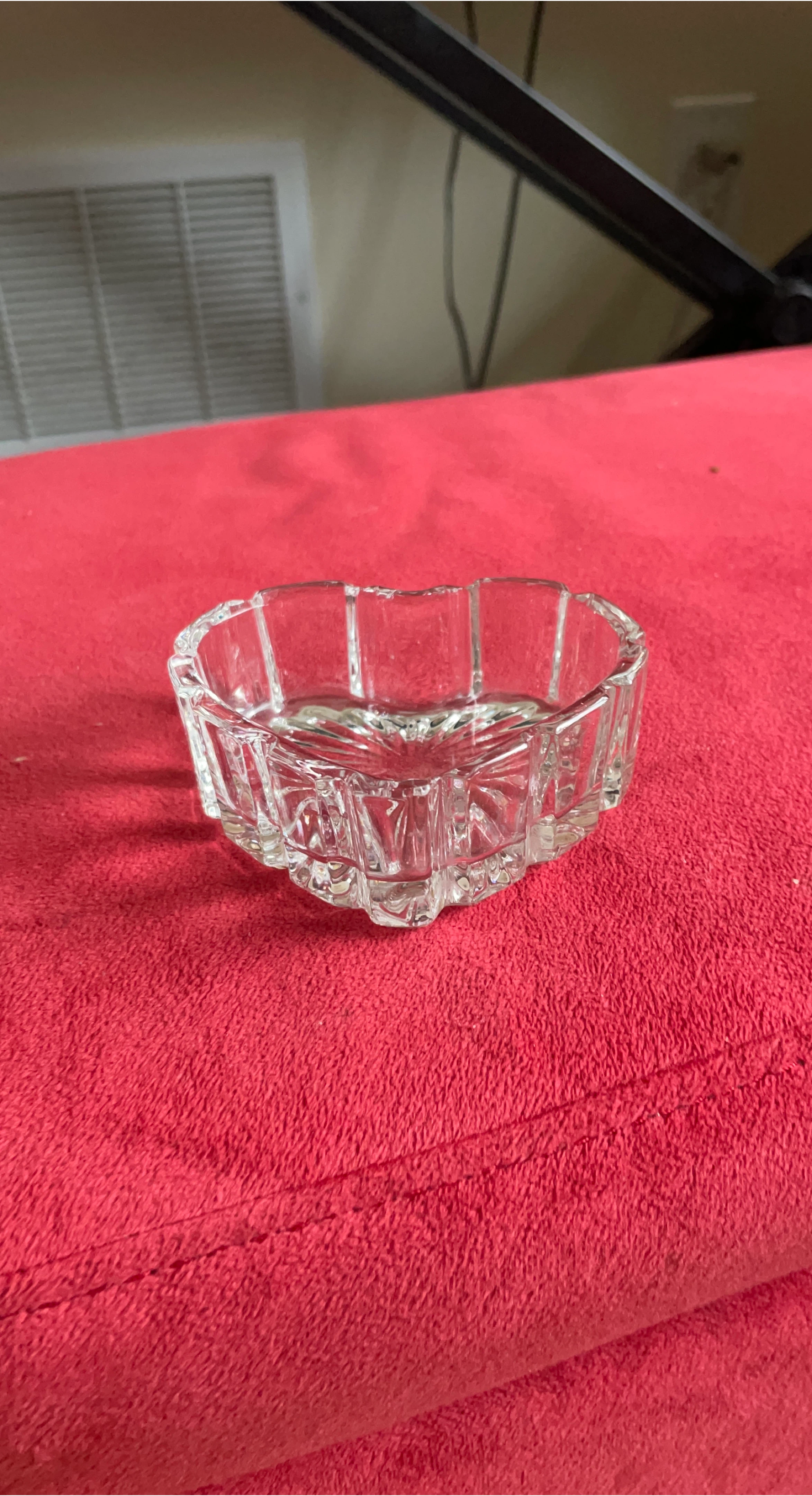 Clear Glass Candy Dish