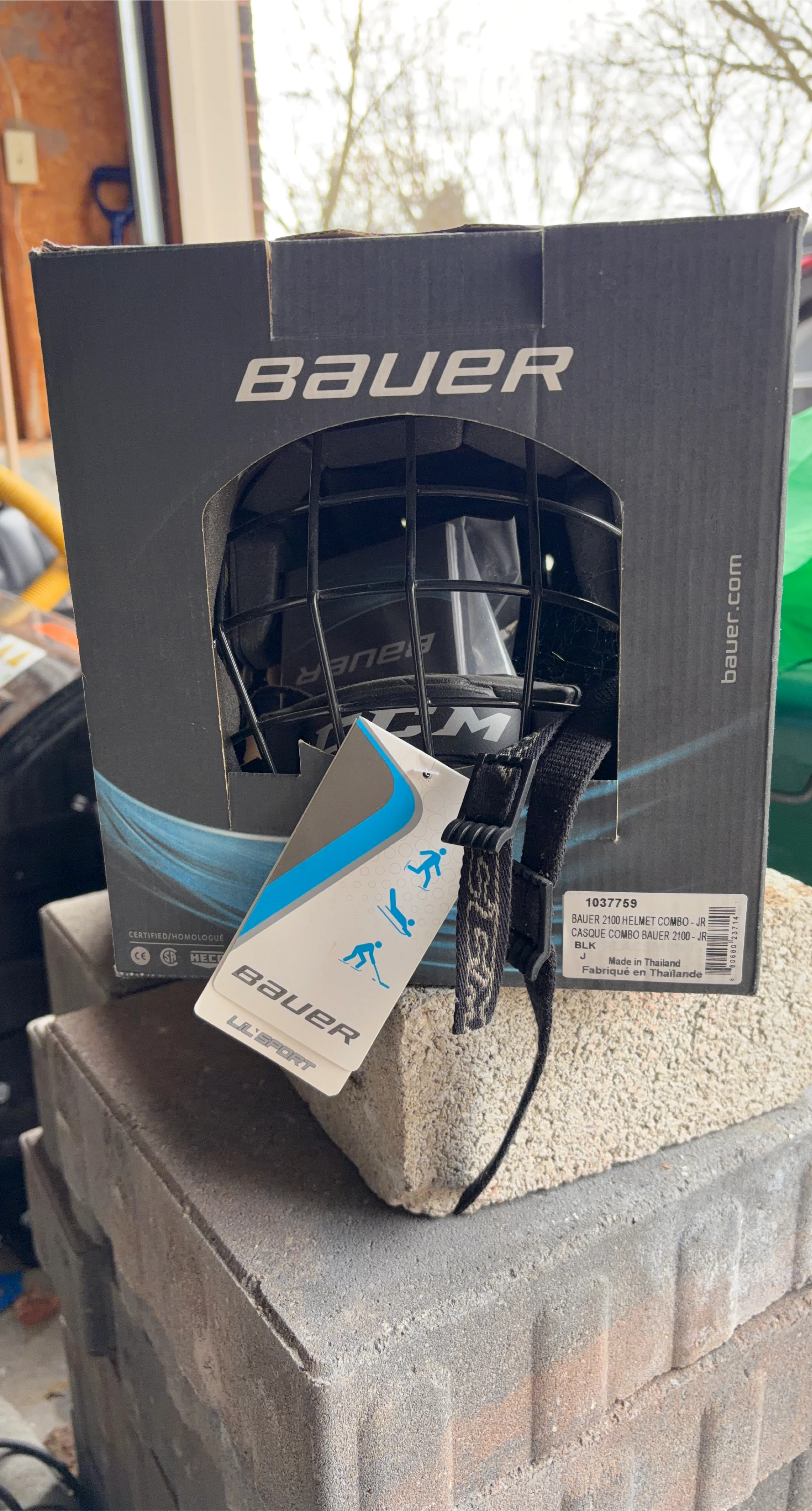 Bauer 2100 Helmet Combo Jr. Black