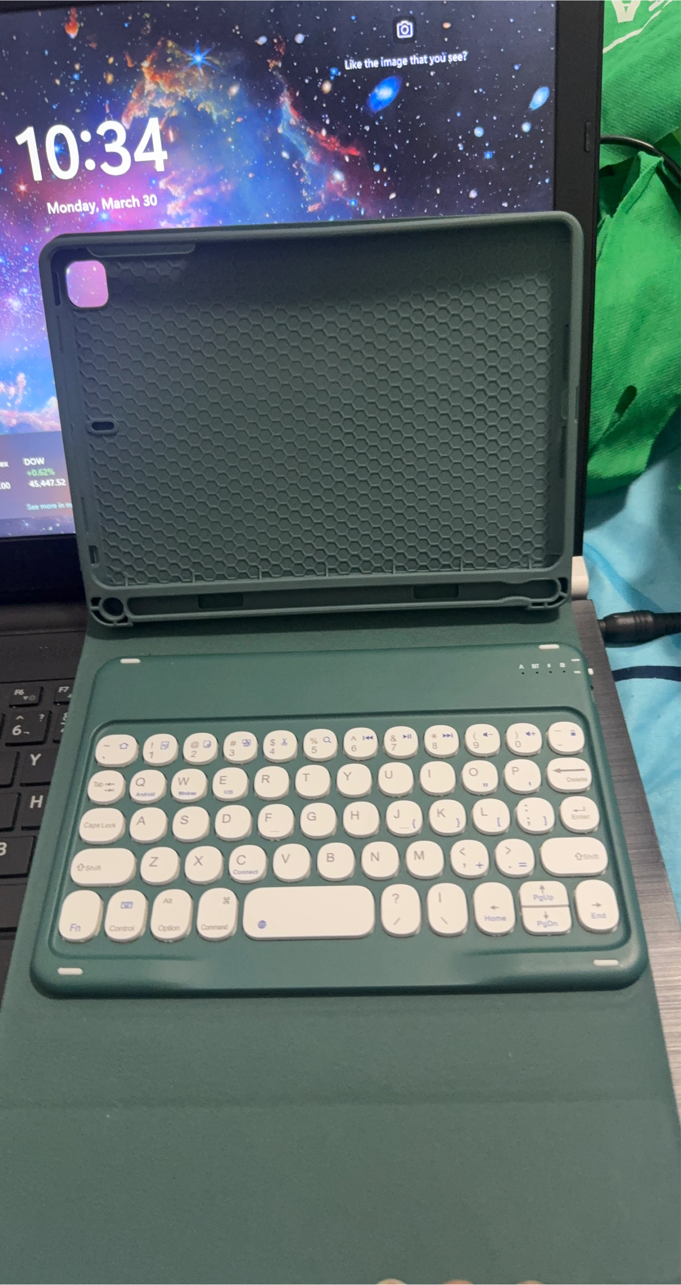 Green Tablet Keyboard Case