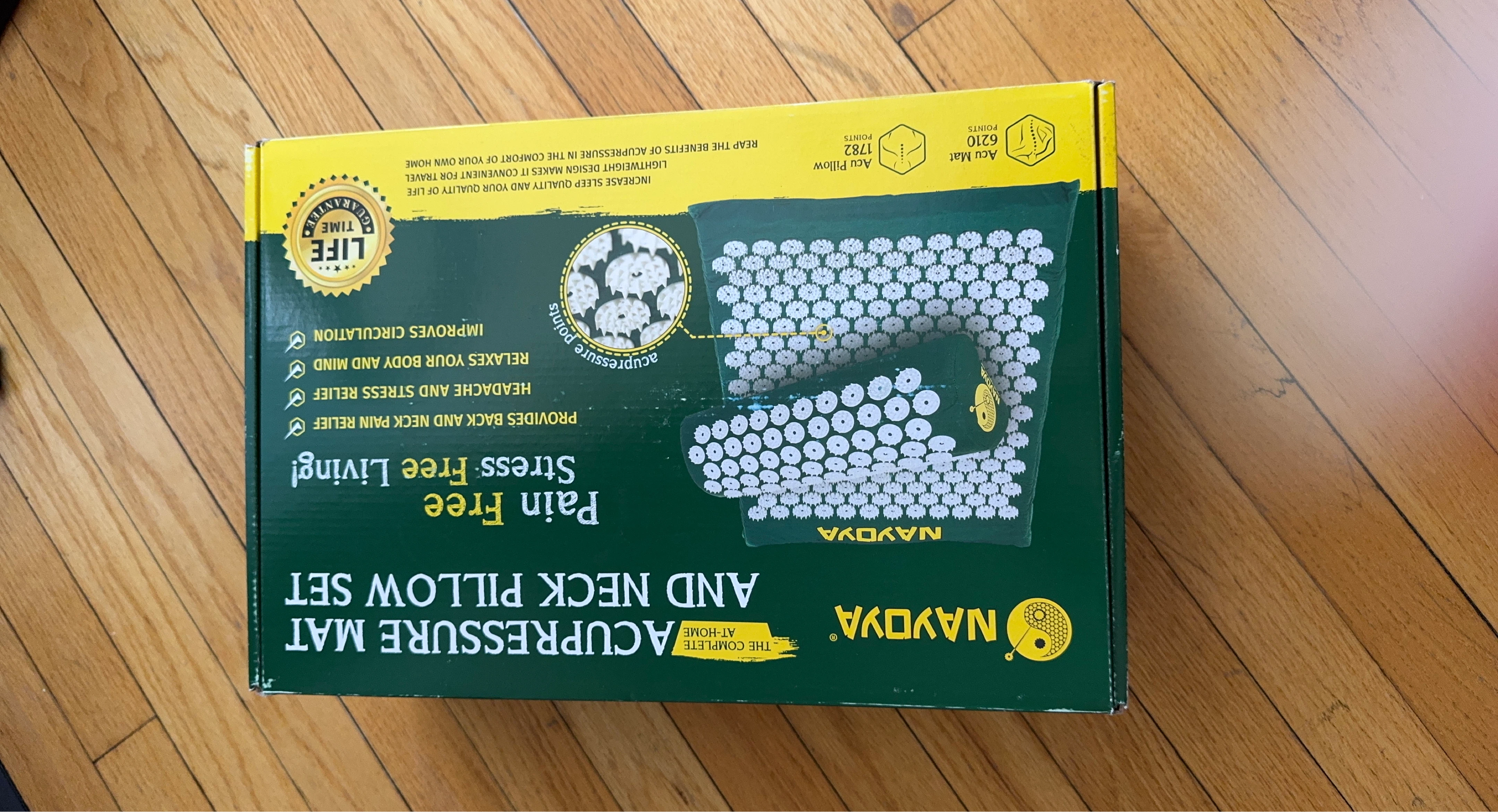 Nayoya Acupressure Mat and Neck Pillow Set