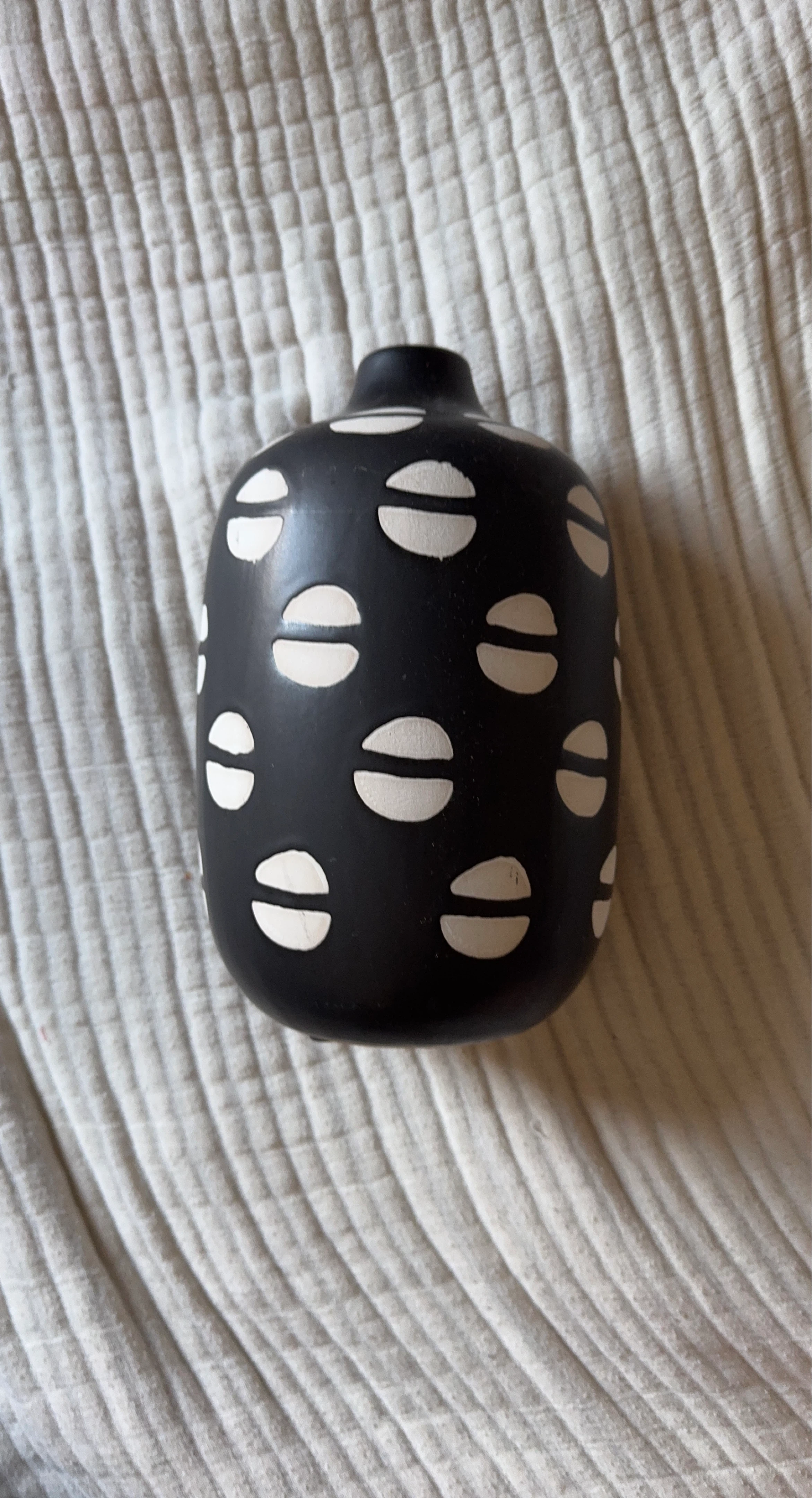 Black and White Decorative Vase