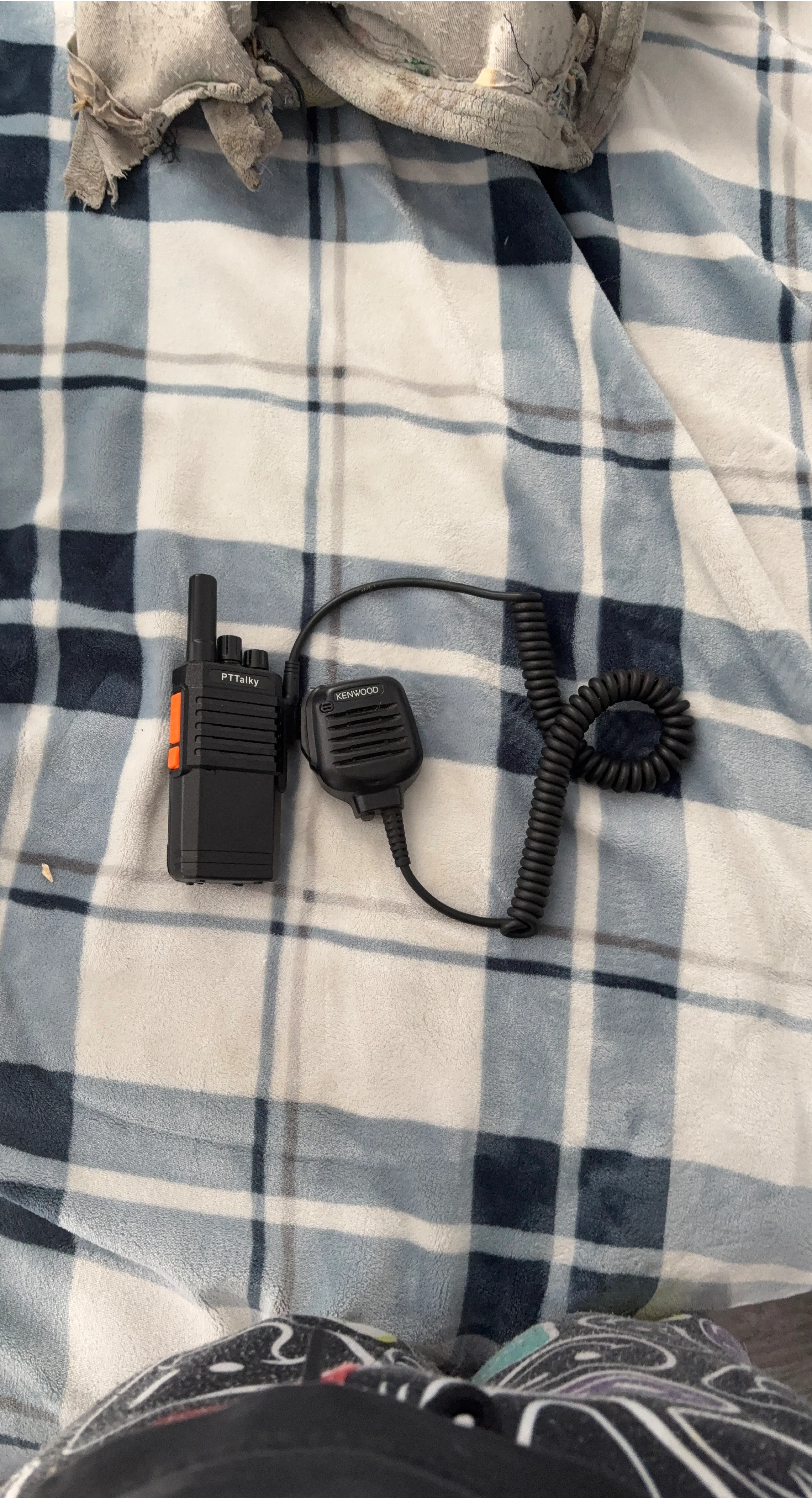Kenwood Handheld Two-Way Radio with Speaker Microphone