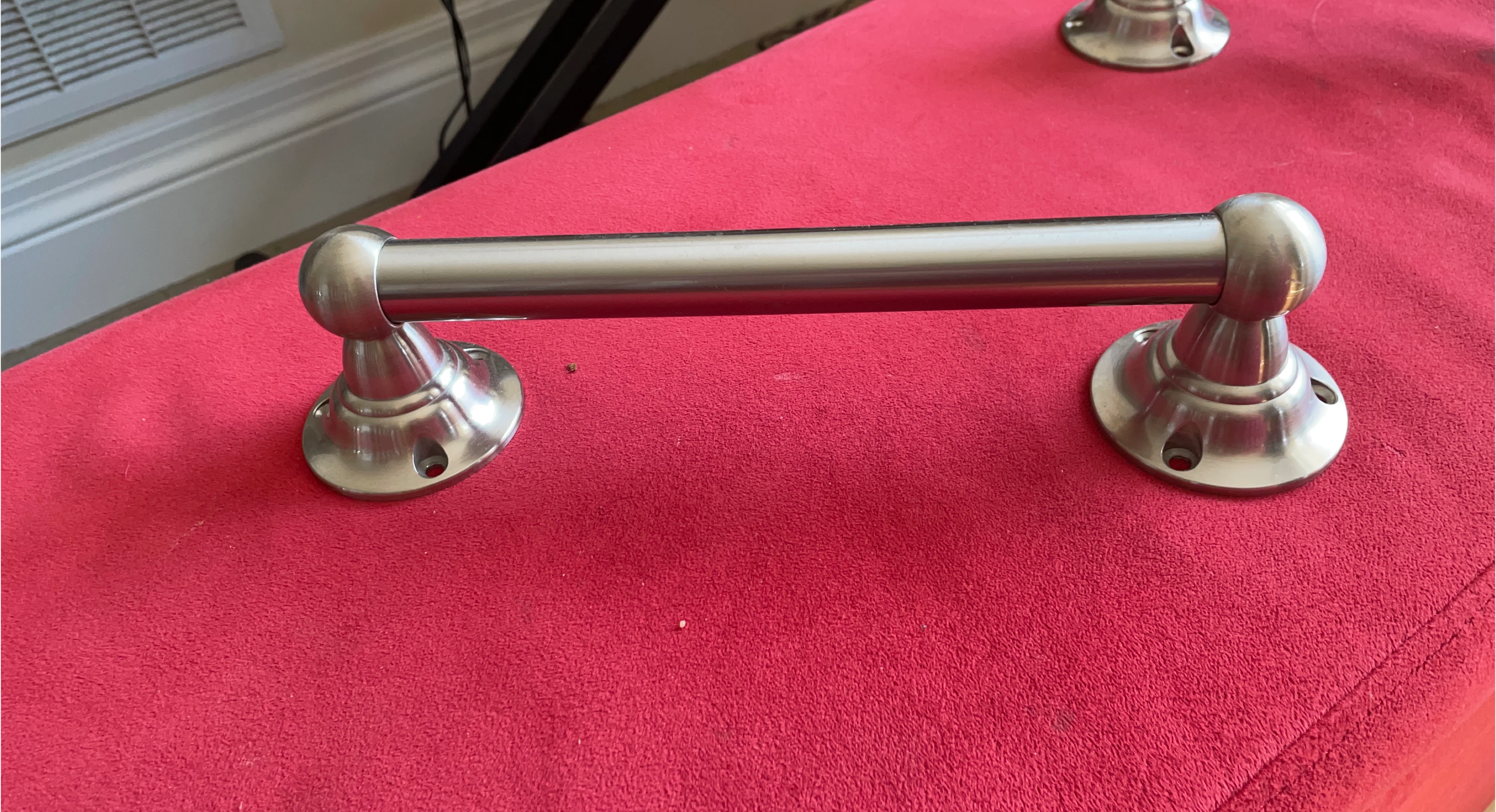 Brushed Nickel Towel Bar